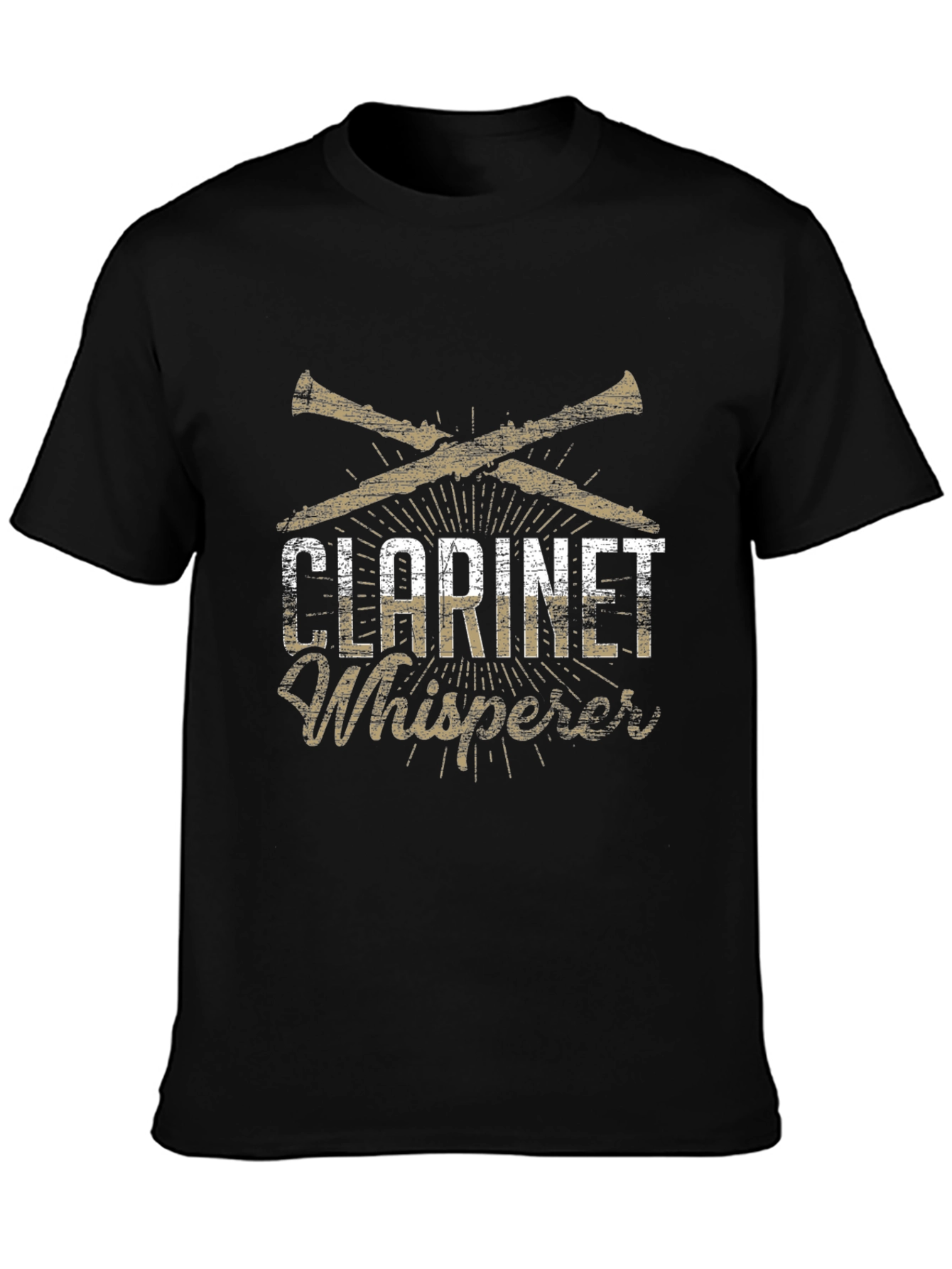 Clarinet Whisperer Black T-Shirt