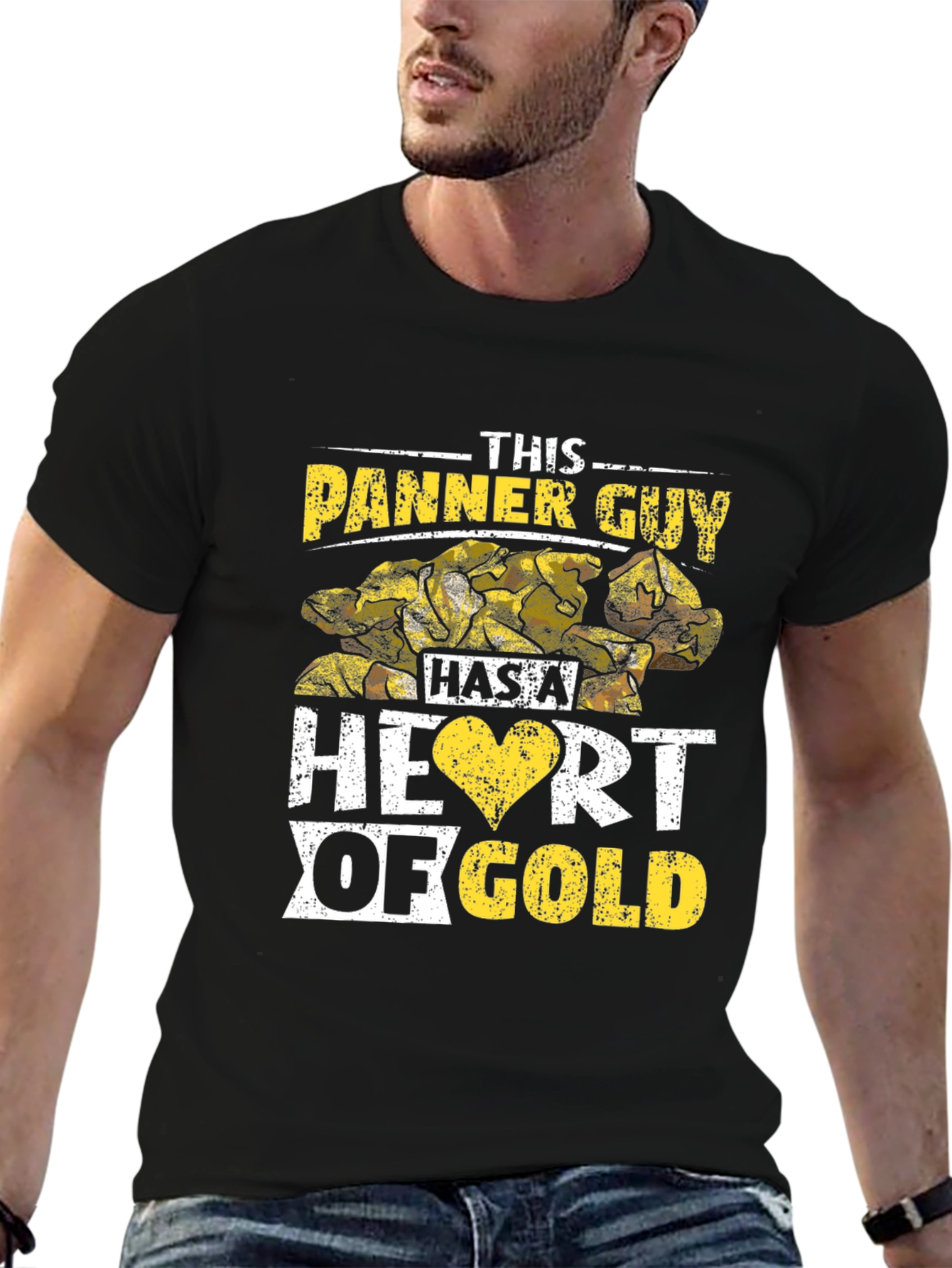 Panner Guy Heart of Gold Black T-Shirt