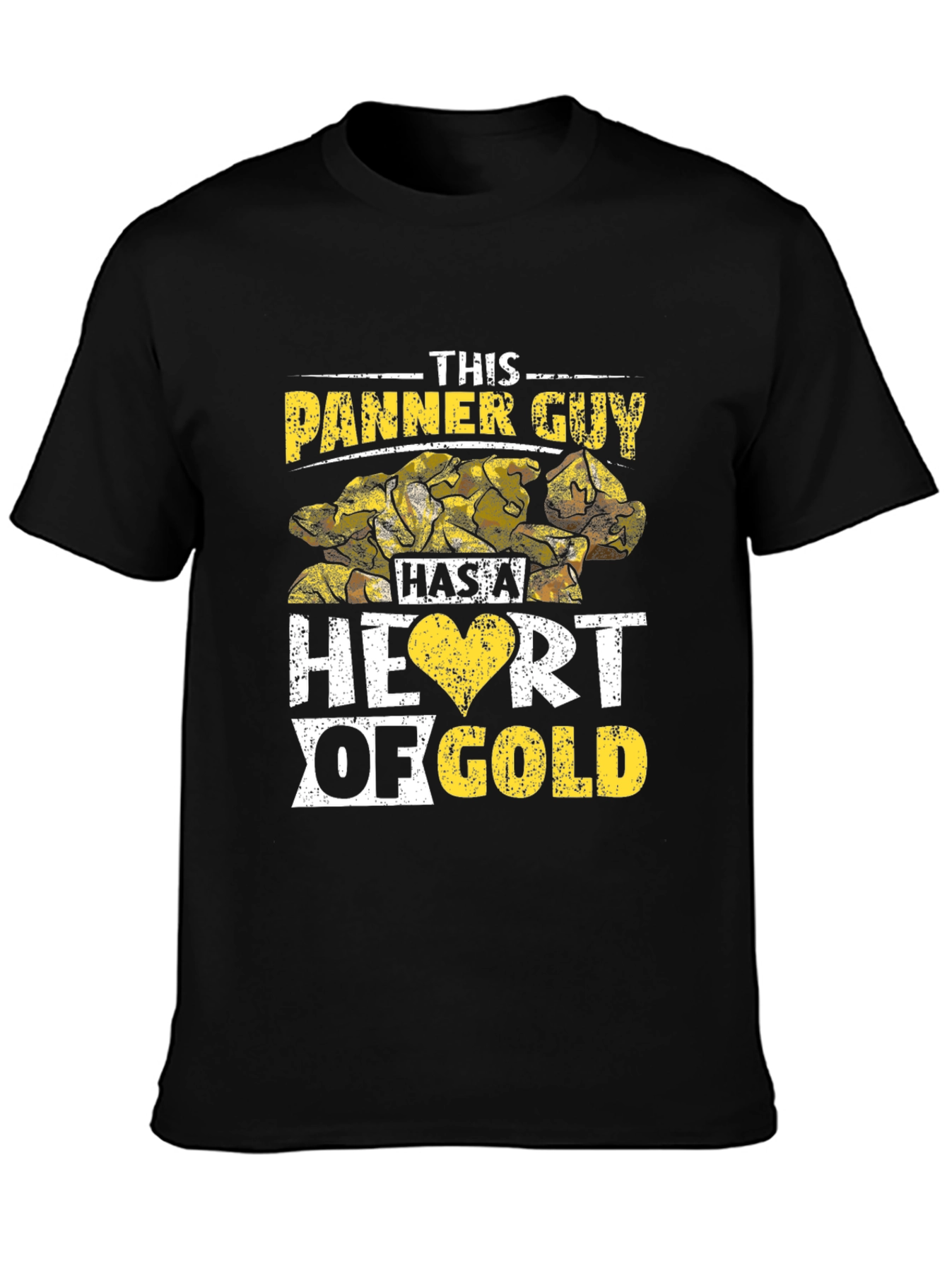Panner Guy Heart of Gold Black T-Shirt