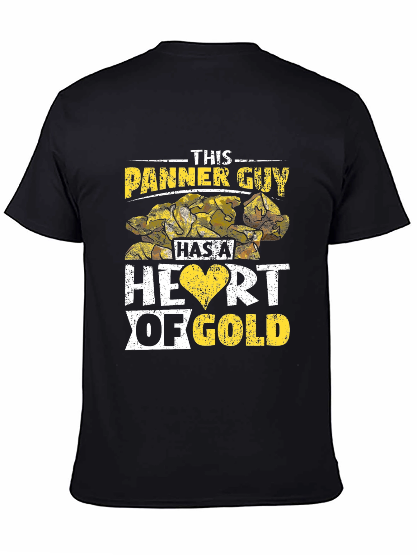Panner Guy Heart of Gold Black T-Shirt