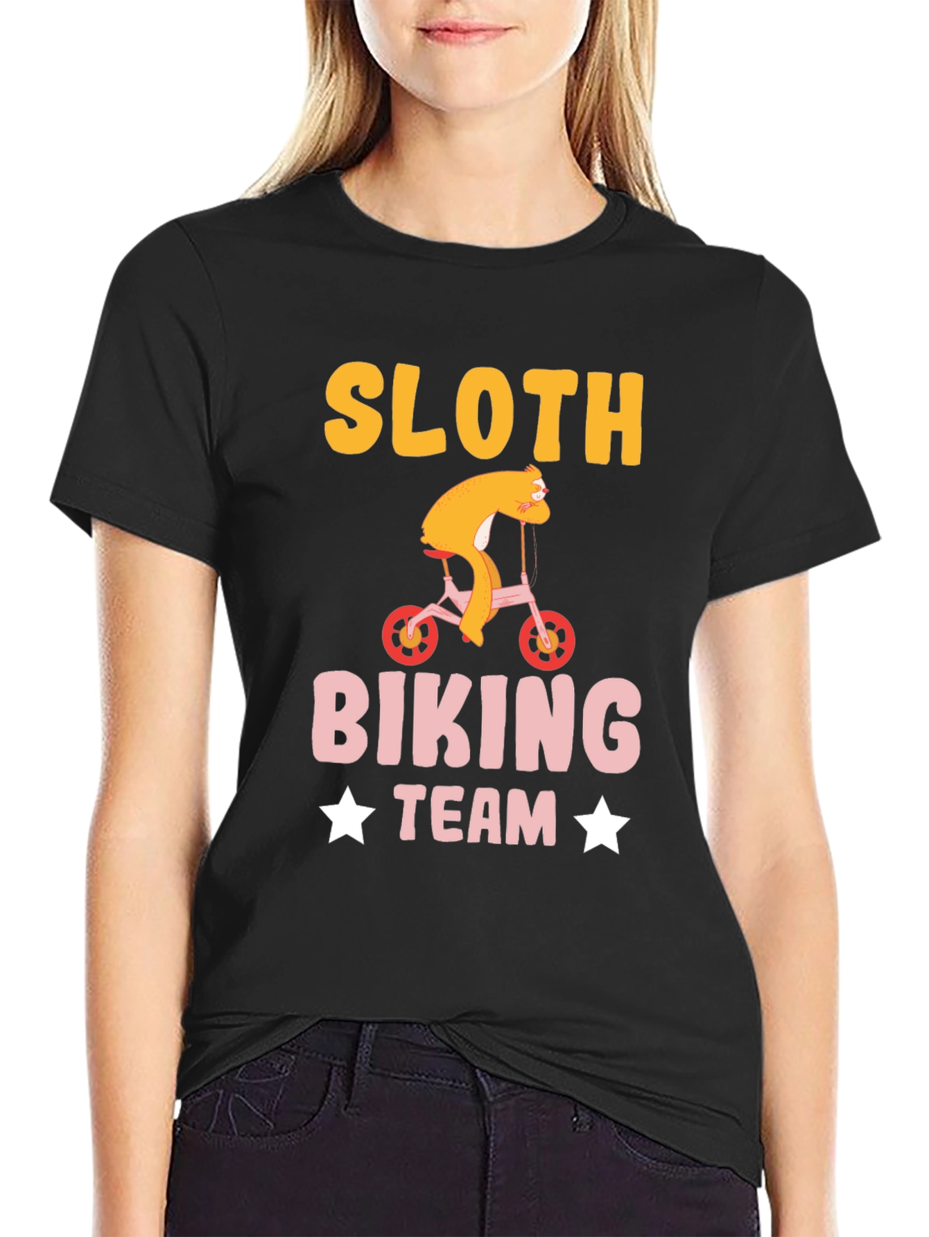 Sloth Biking Team T-Shirt Funny Sloth Tee