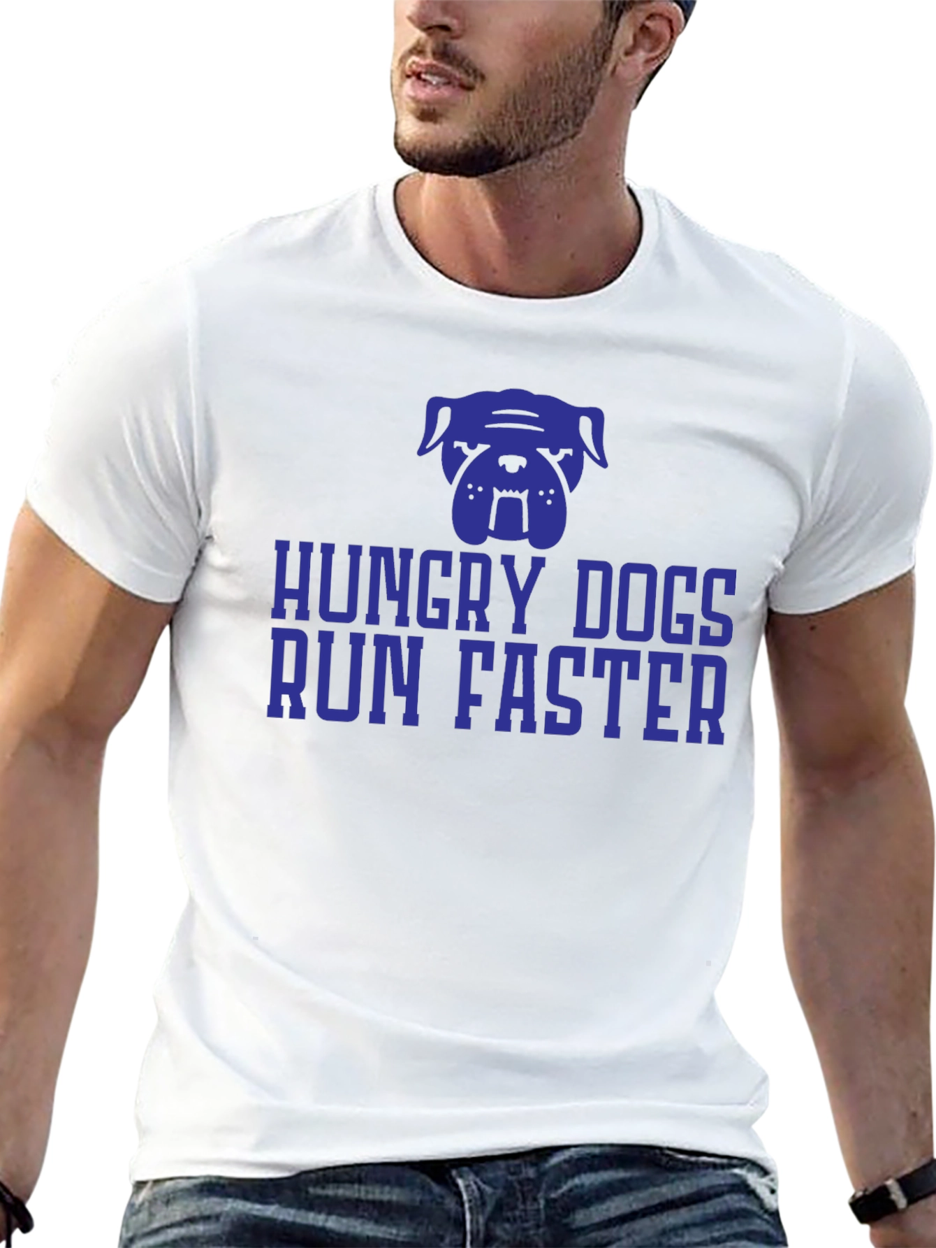 Hungry Dogs Run Faster Graphic Tee