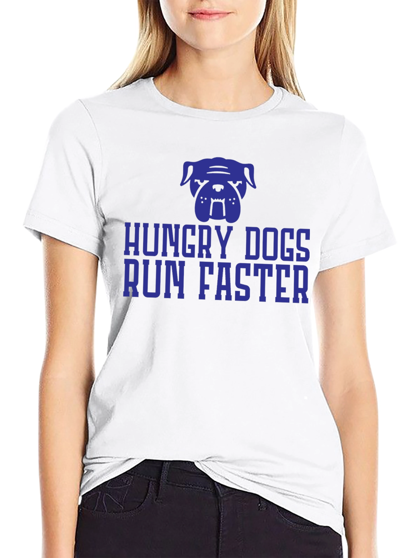 Hungry Dogs Run Faster Graphic Tee
