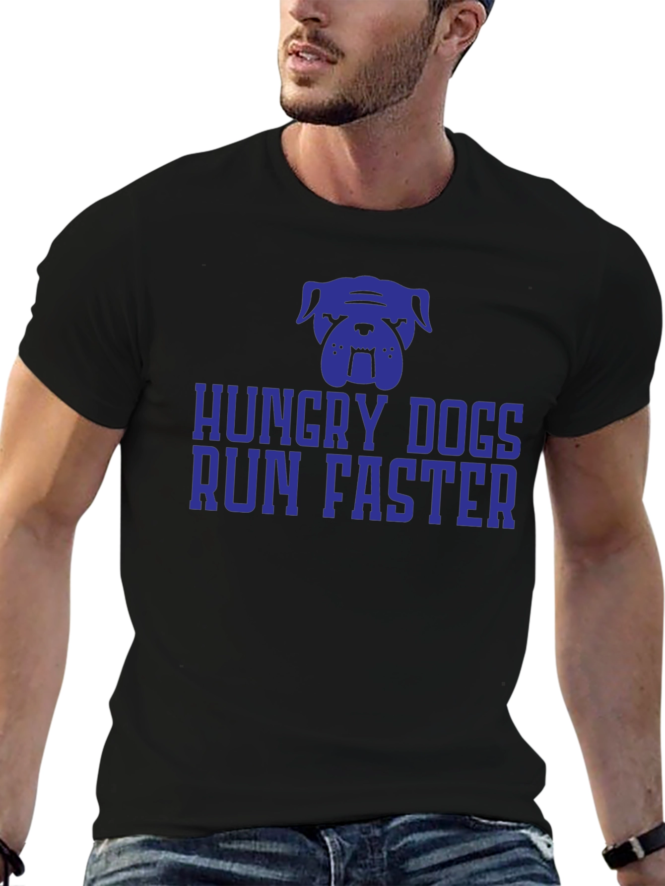 Hungry Dogs Run Faster Graphic Tee