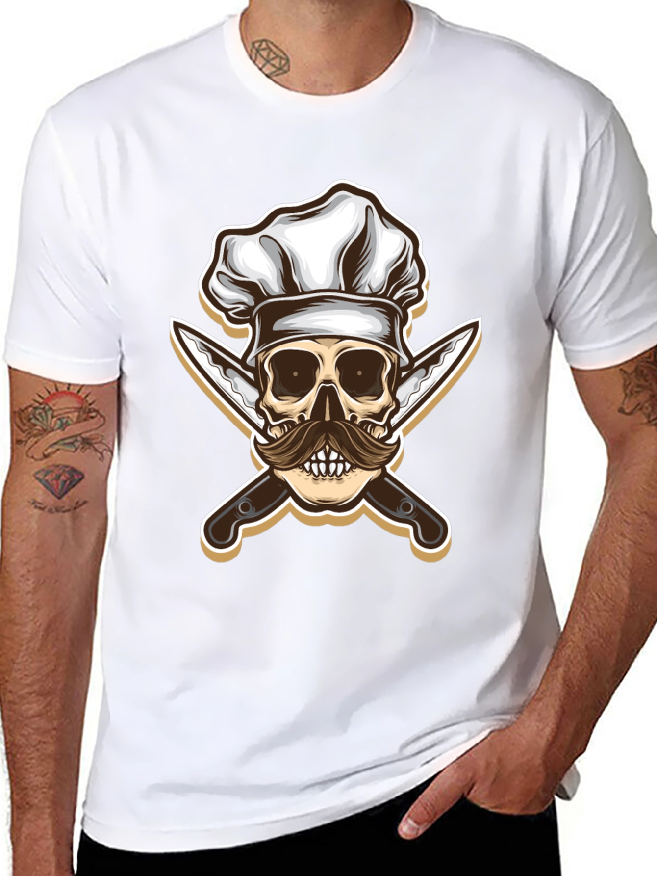 Skull Chef T-Shirt - Culinary Crossbones