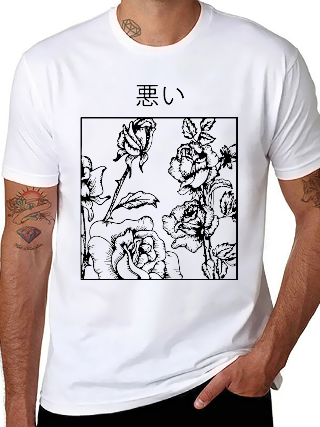 Floral Graphic Print Tee