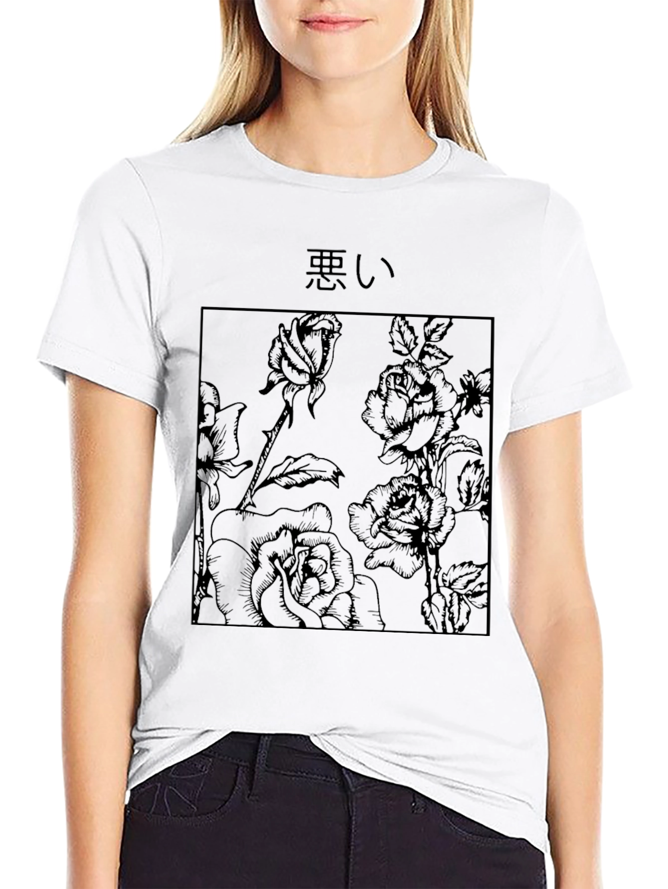 Floral Graphic Print Tee