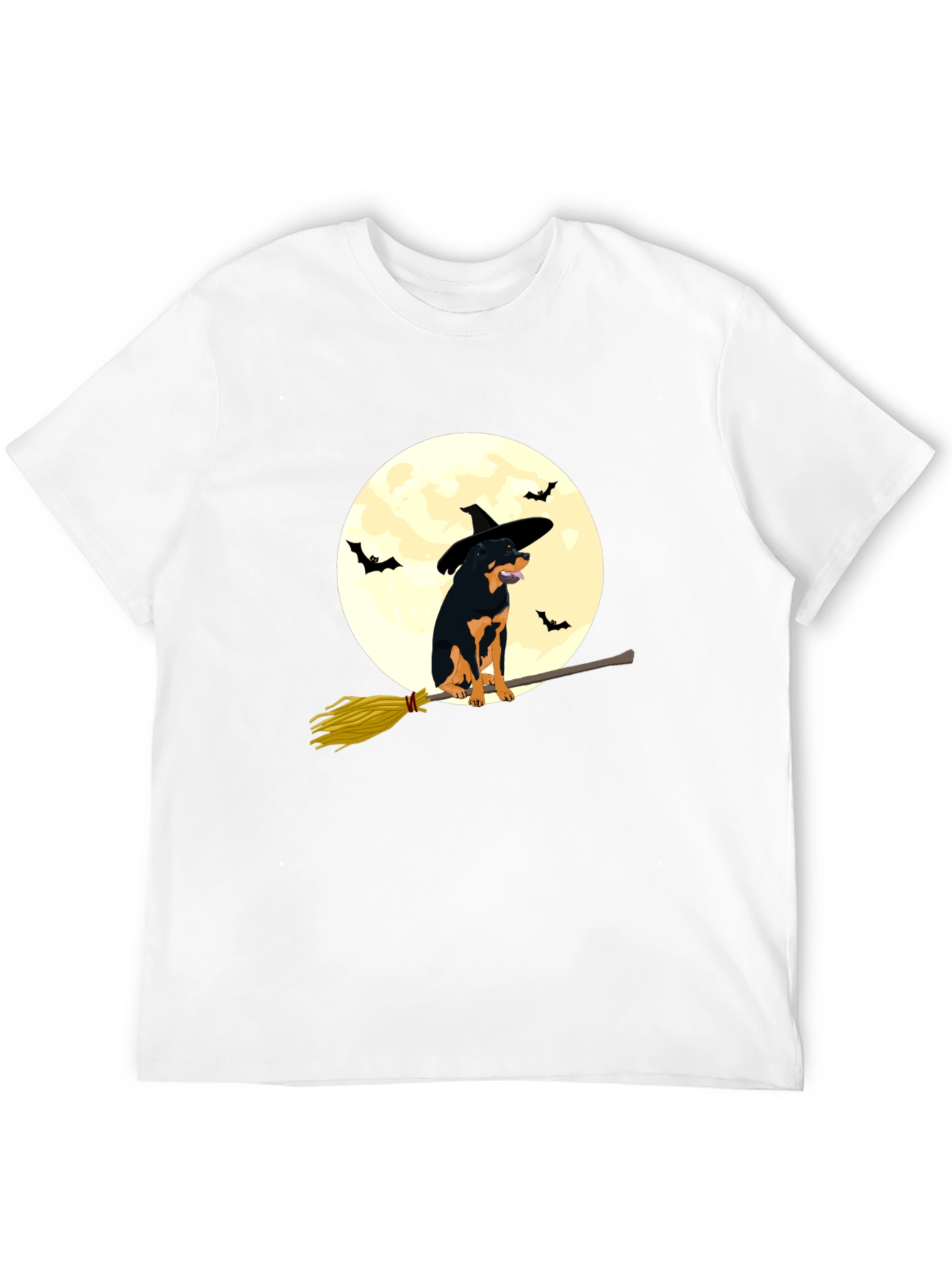 Halloween Rottweiler Witch T-Shirt