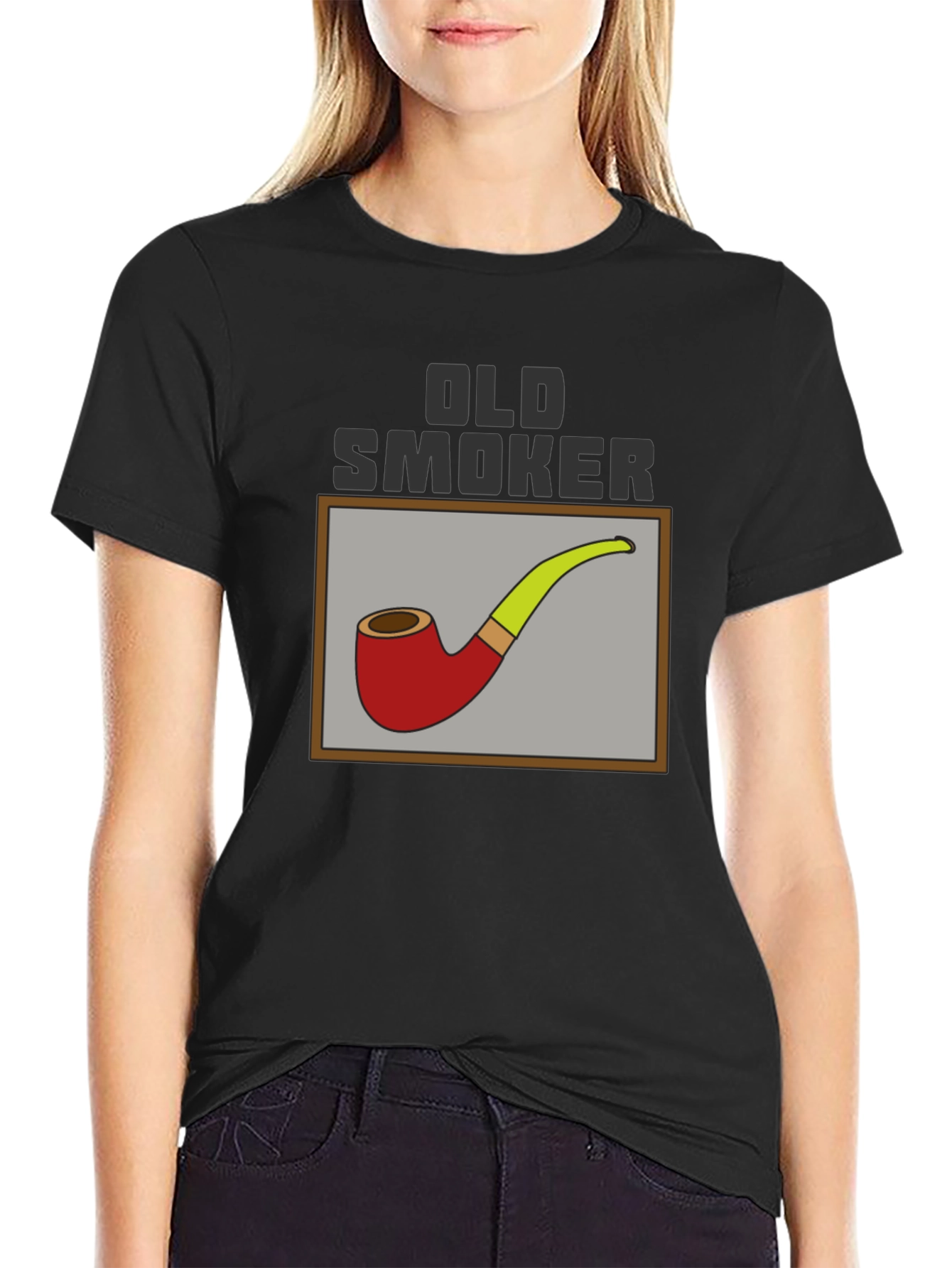 Old Smoker Pipe T-Shirt - Classic Design