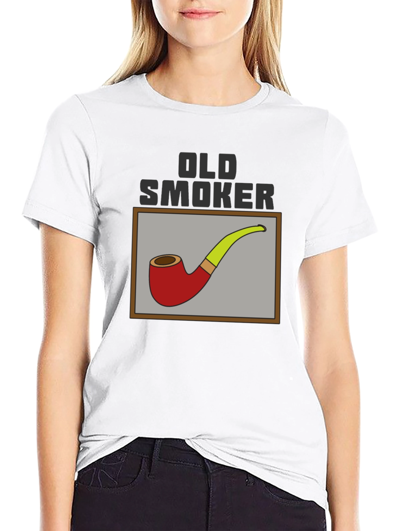 Old Smoker Pipe T-Shirt - Classic Design