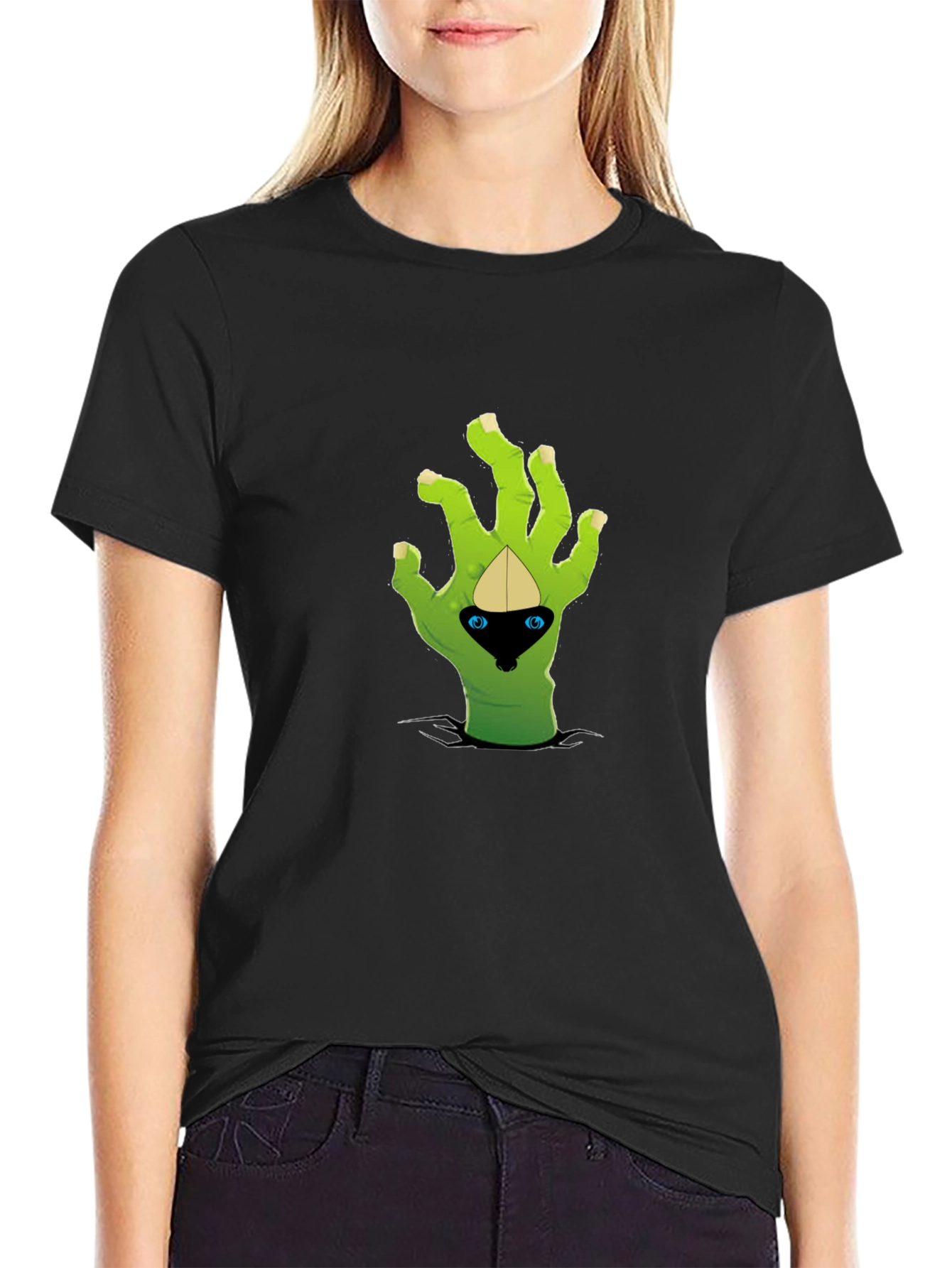Zombie Hand T-Shirt - Black Graphic Tee
