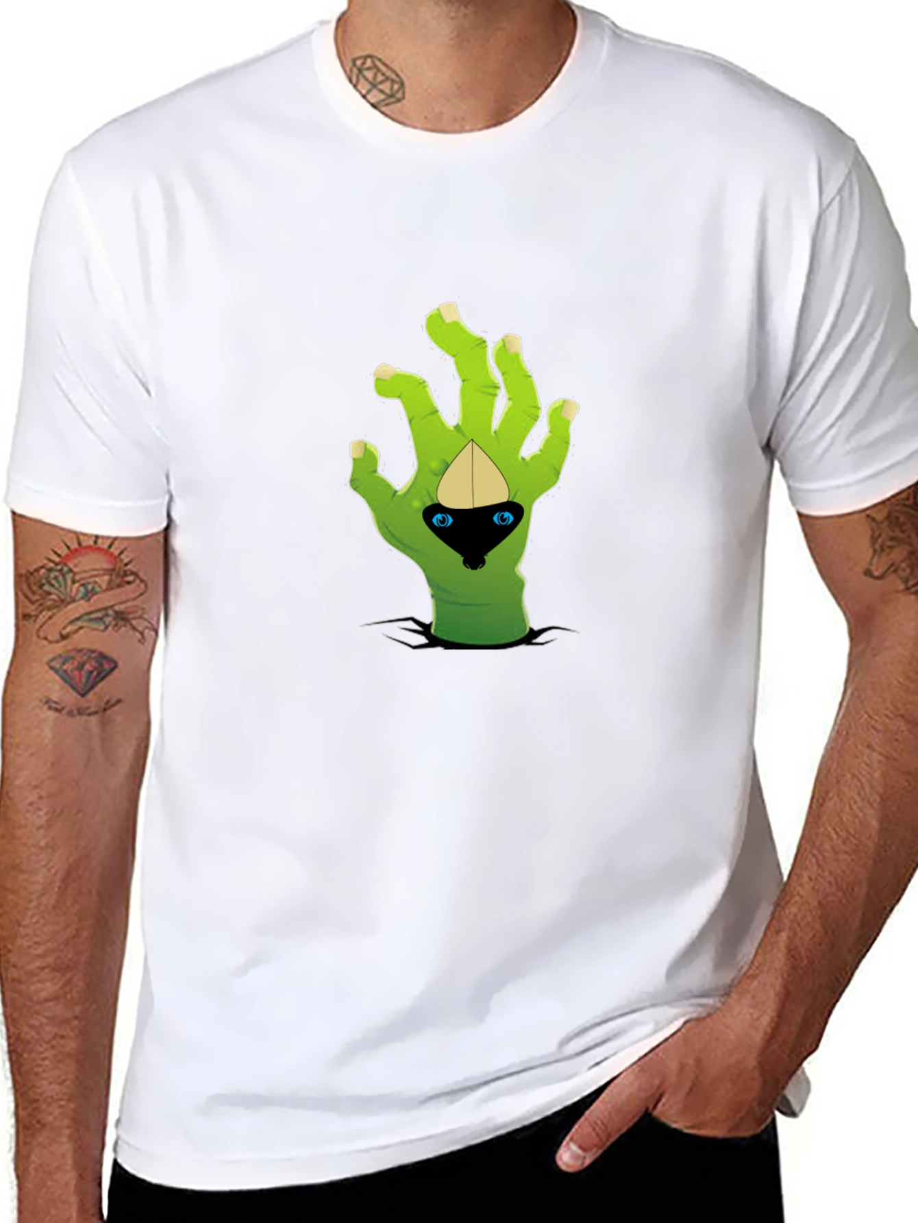 Zombie Hand T-Shirt - Black Graphic Tee