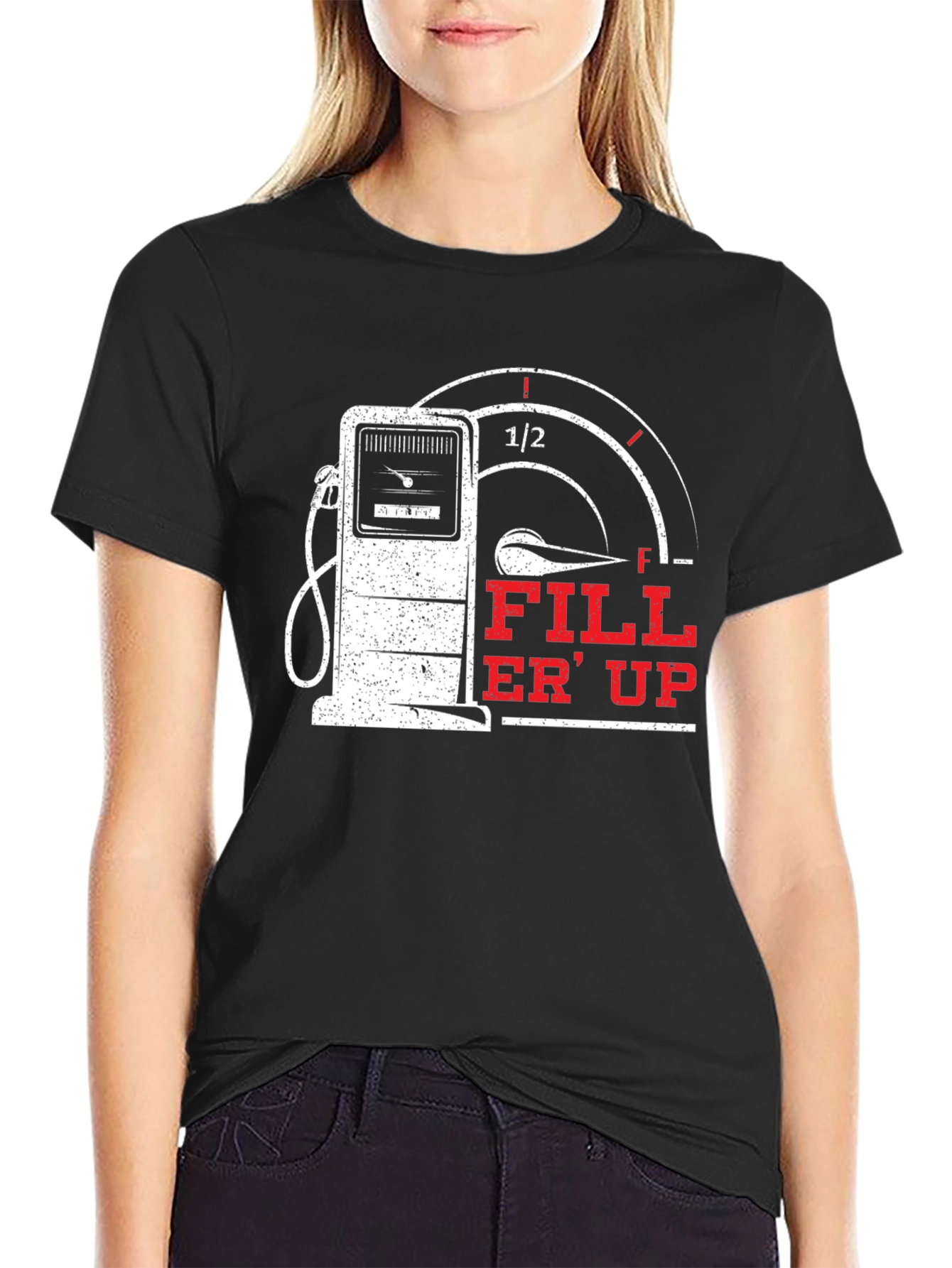 Fill Er Up Graphic T-Shirt - Gas Pump Design