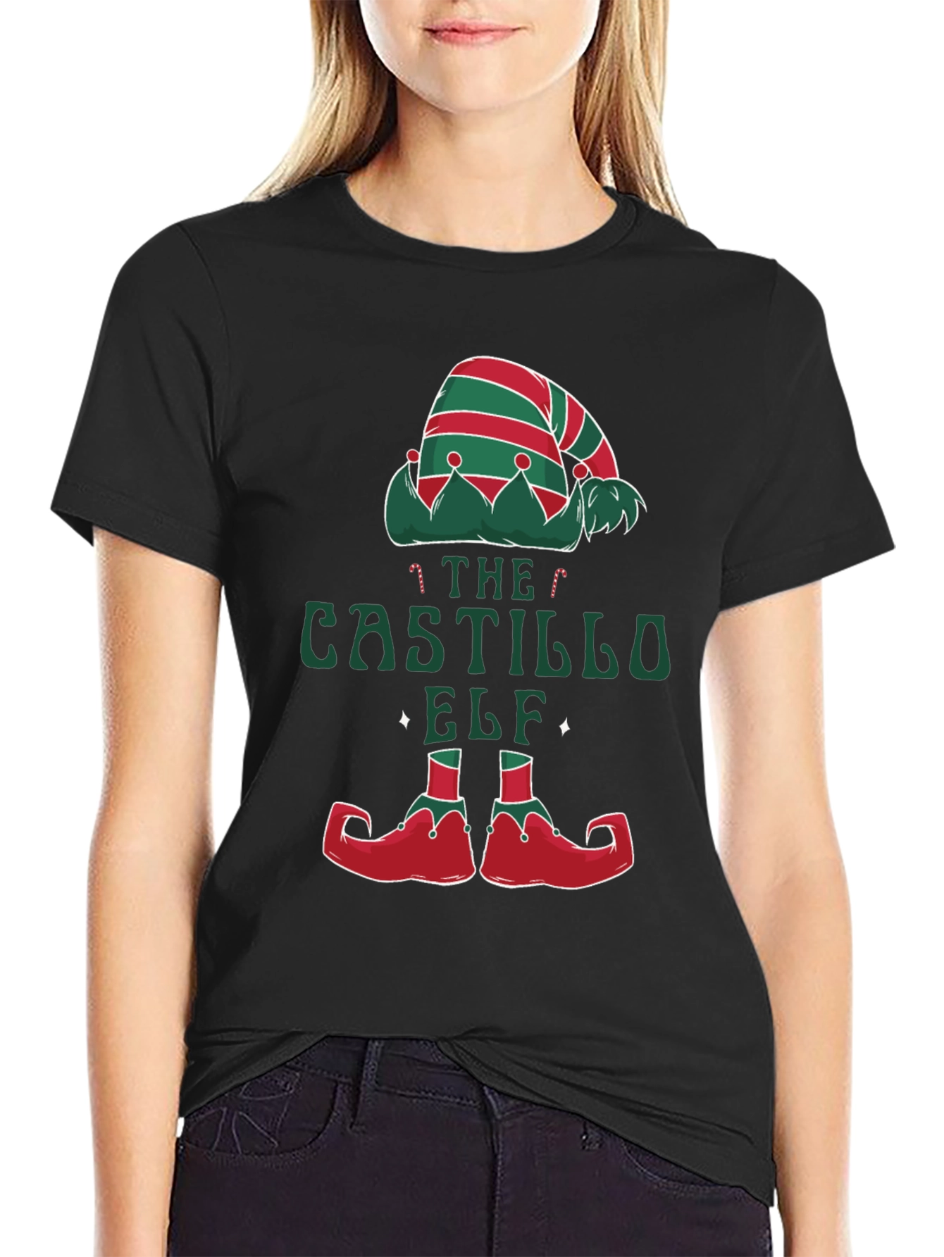 Castillo Elf Christmas T-Shirt - Holiday Apparel