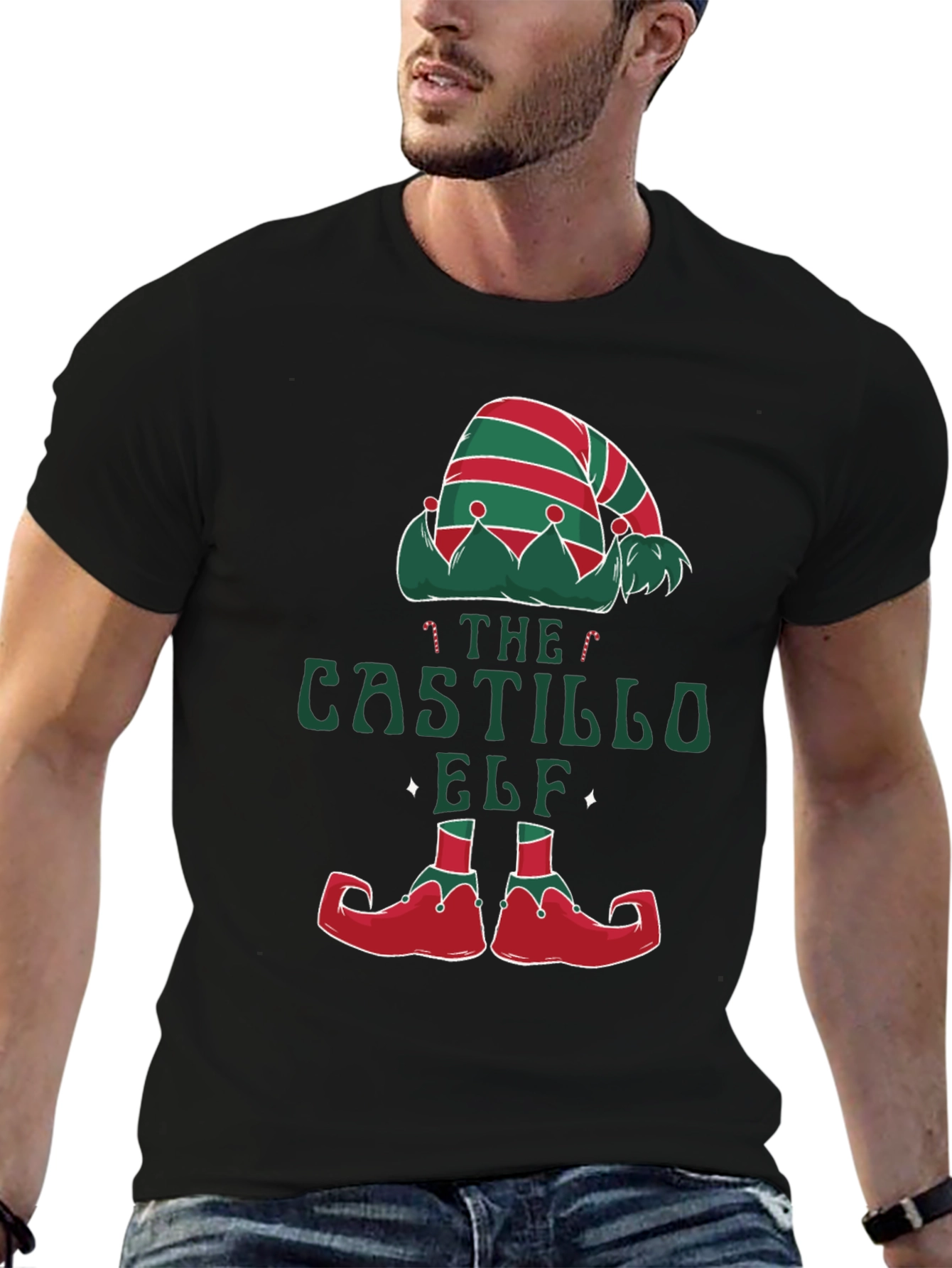 Castillo Elf Christmas T-Shirt - Holiday Apparel