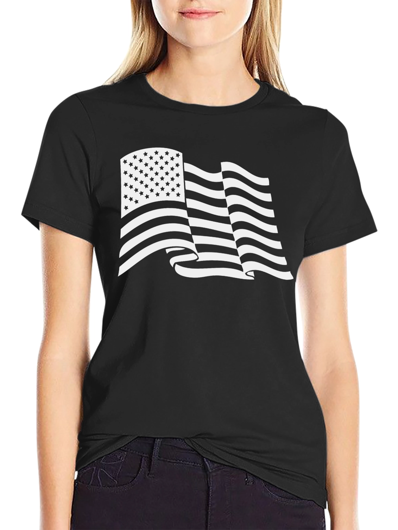 American Flag Graphic T-Shirt - Patriotic Style