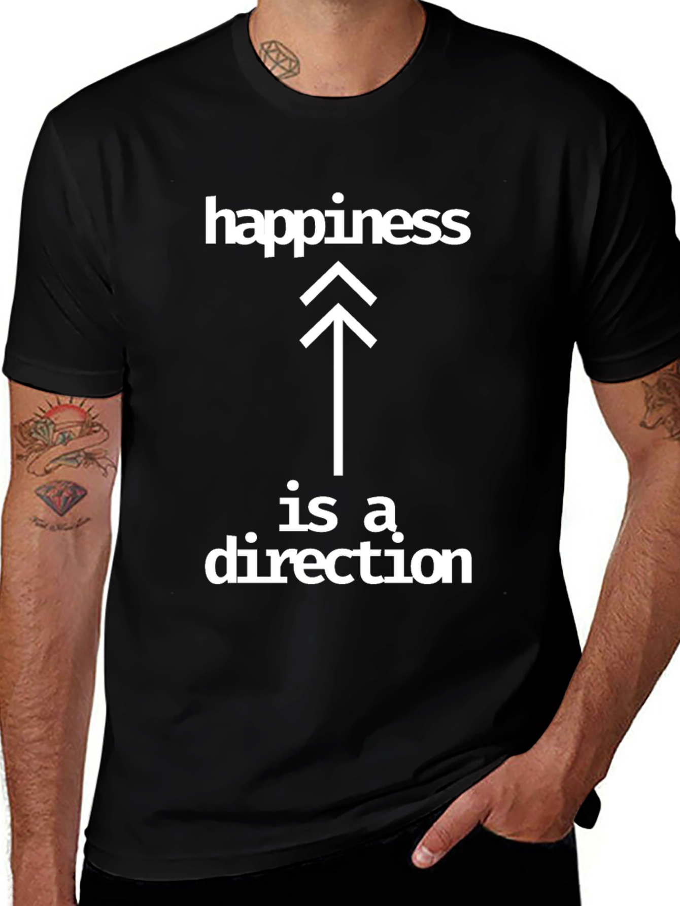 Happiness is a Direction Graphic T-Shirt - Unisex