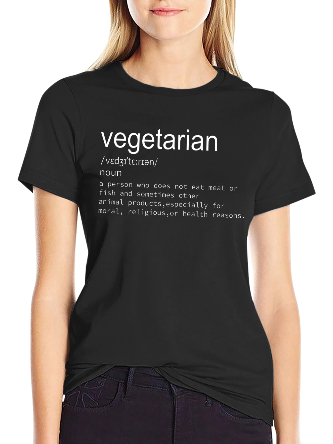 Vegetarian Definition T-Shirt - Funny Vegan Tee