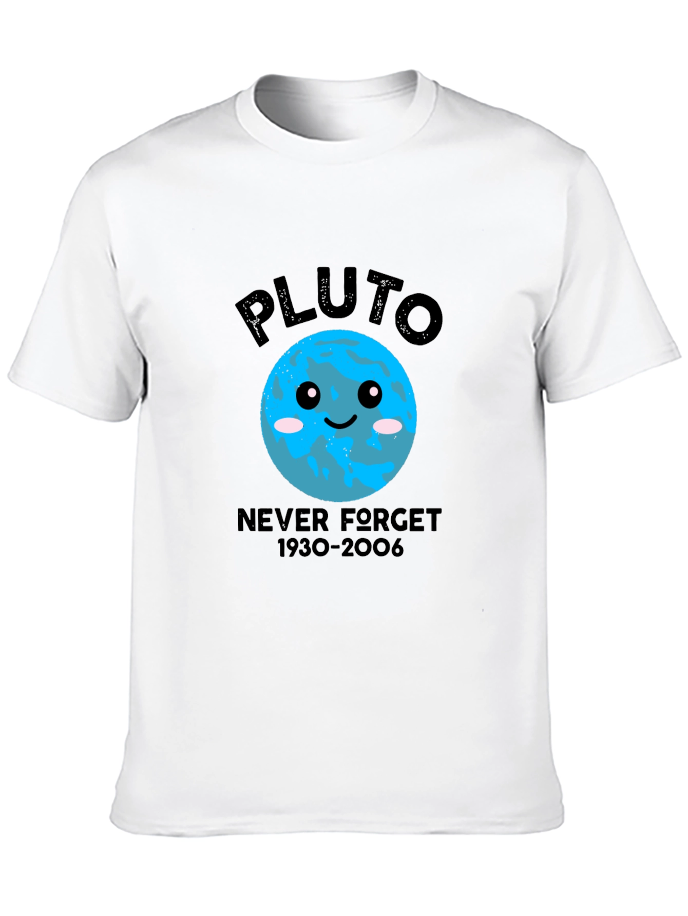 Pluto Never Forget Graphic T-Shirt - Black