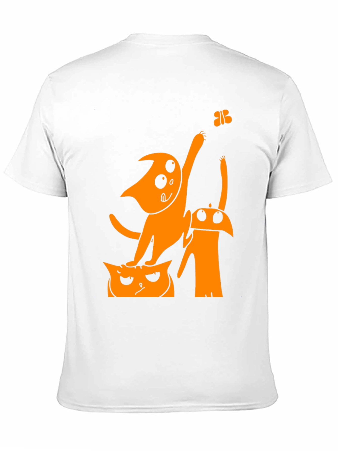 Funny Cartoon Cat Graphic T-Shirt