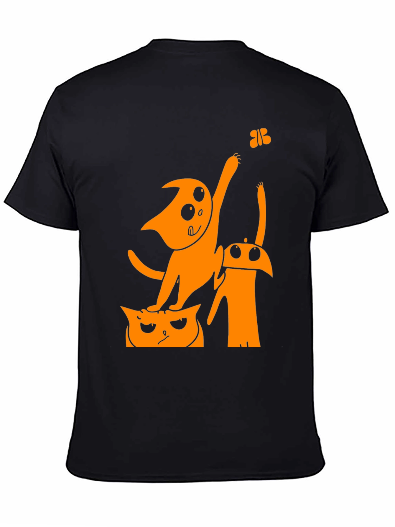 Funny Cartoon Cat Graphic T-Shirt