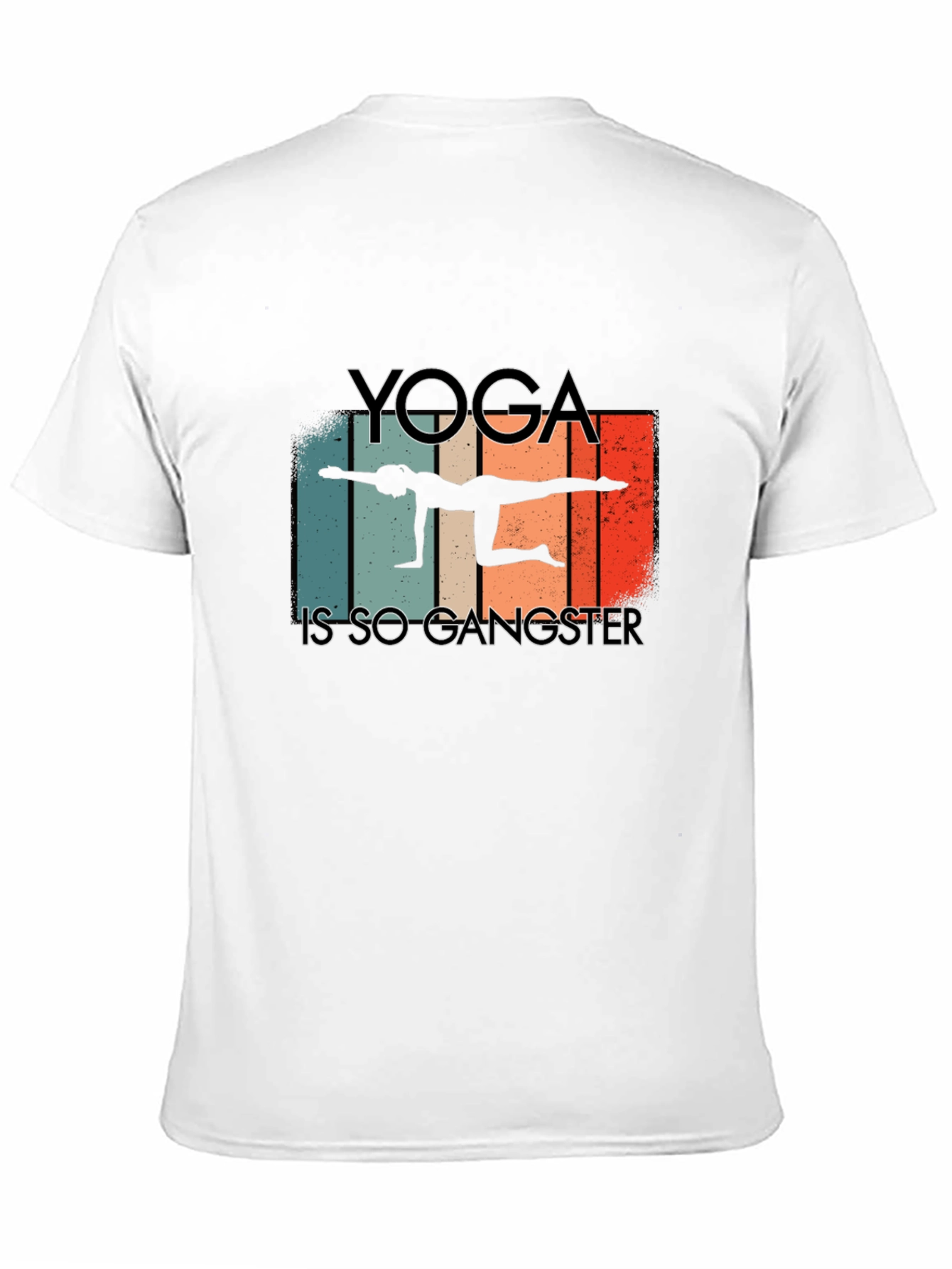 Yoga is so Gangster Black T-Shirt