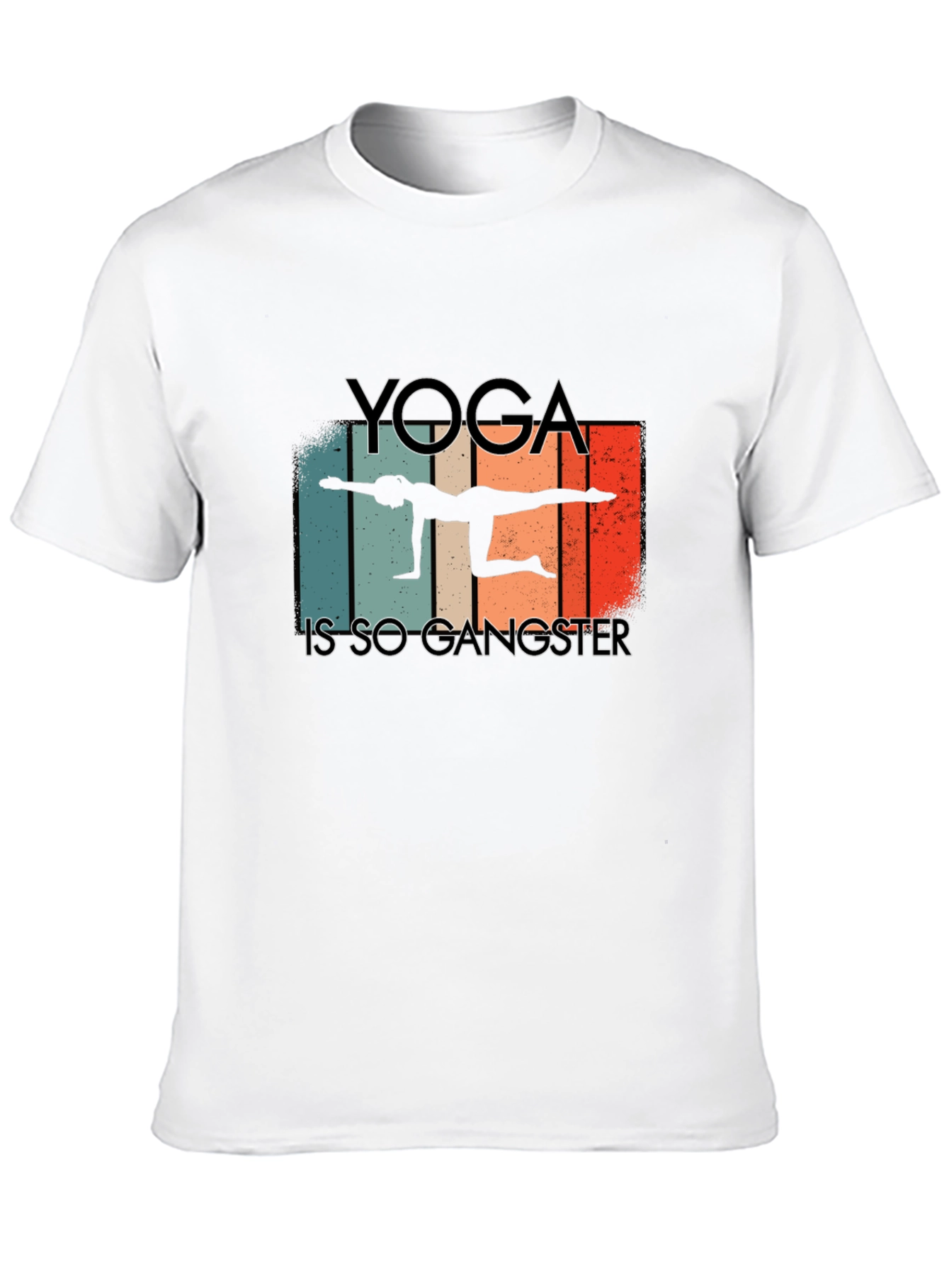 Yoga is so Gangster Black T-Shirt