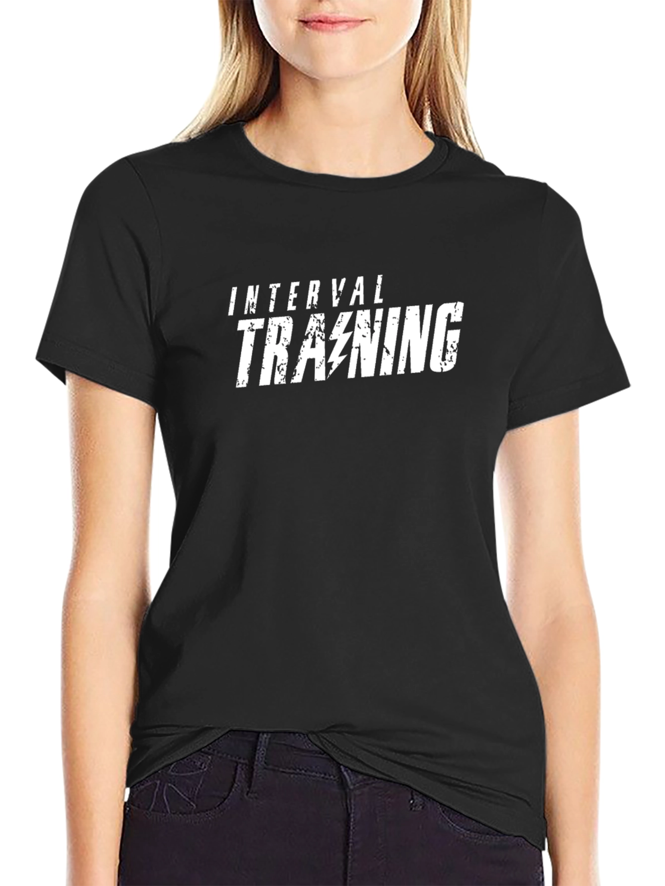 Interval Training Graphic Tee - Black