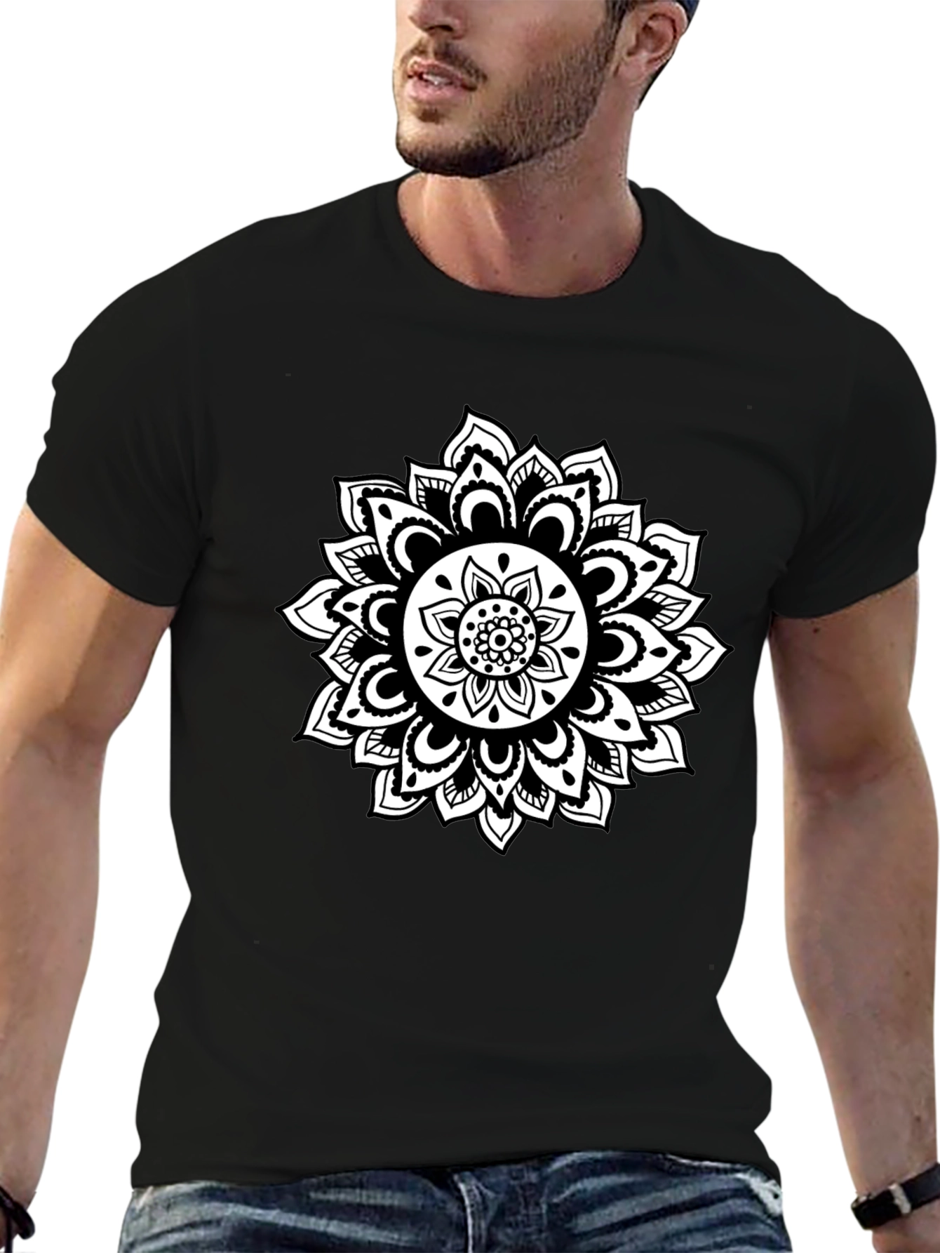 Black Mandala Graphic Tee