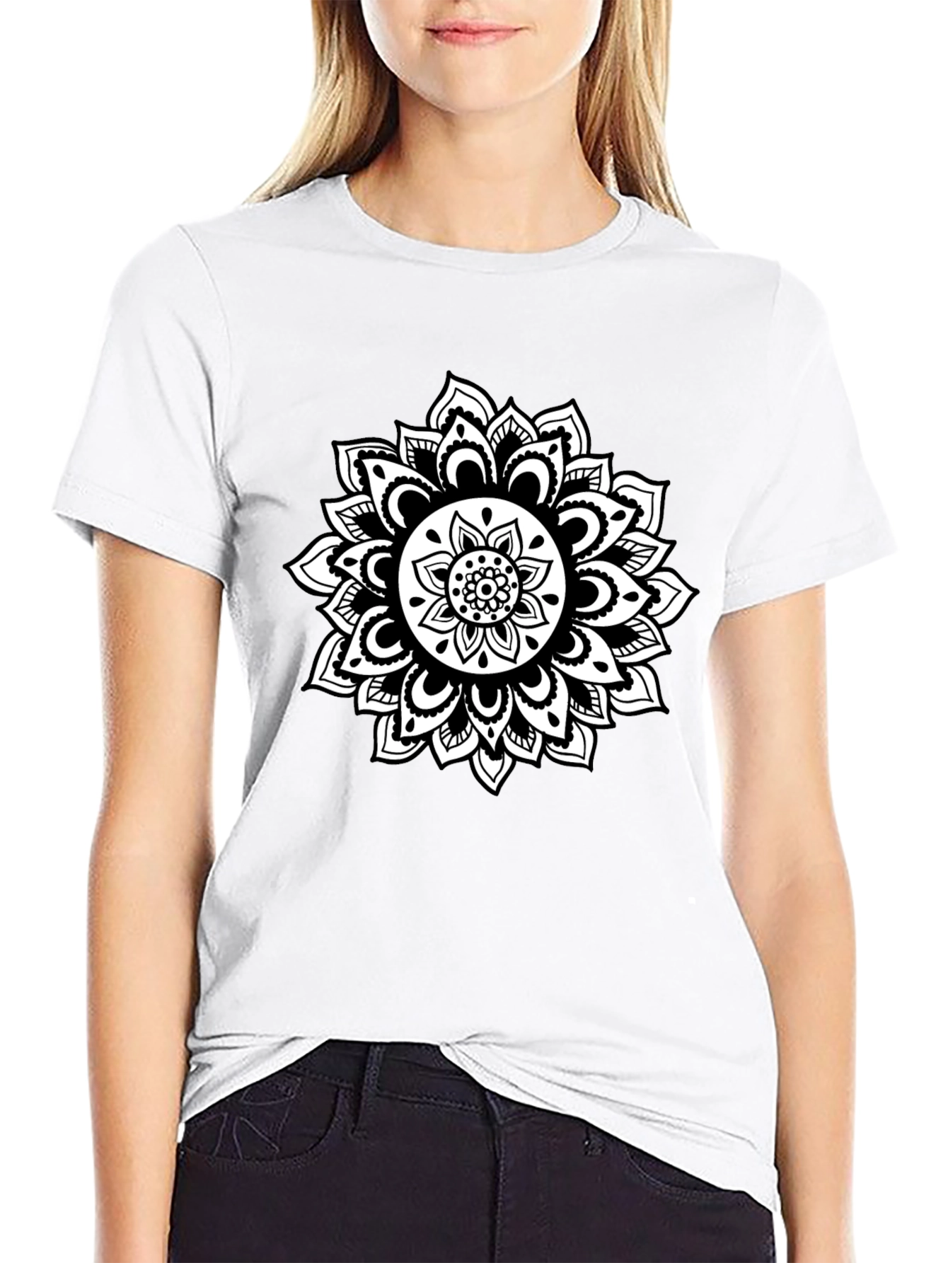 Black Mandala Graphic Tee