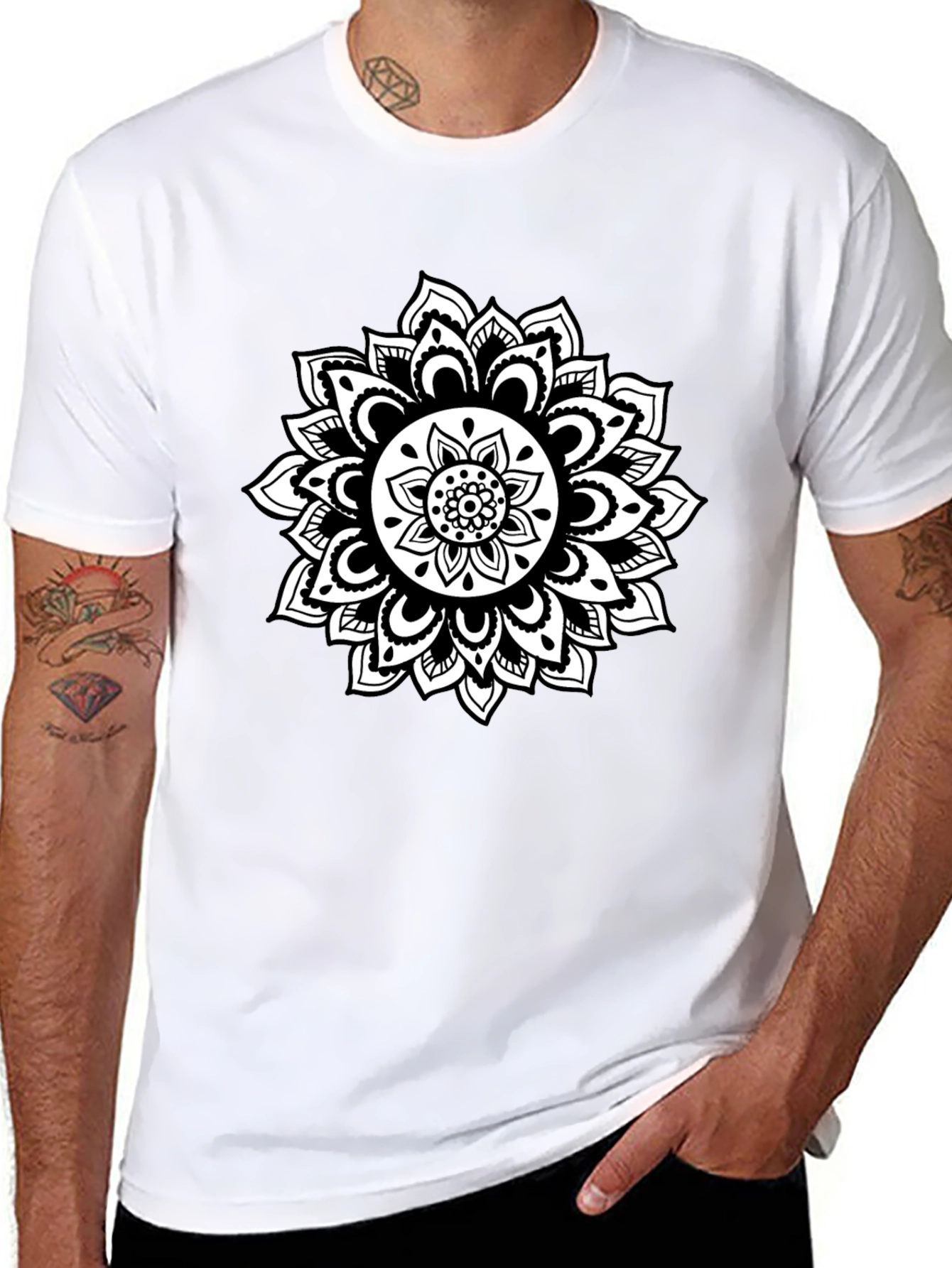 Black Mandala Graphic Tee