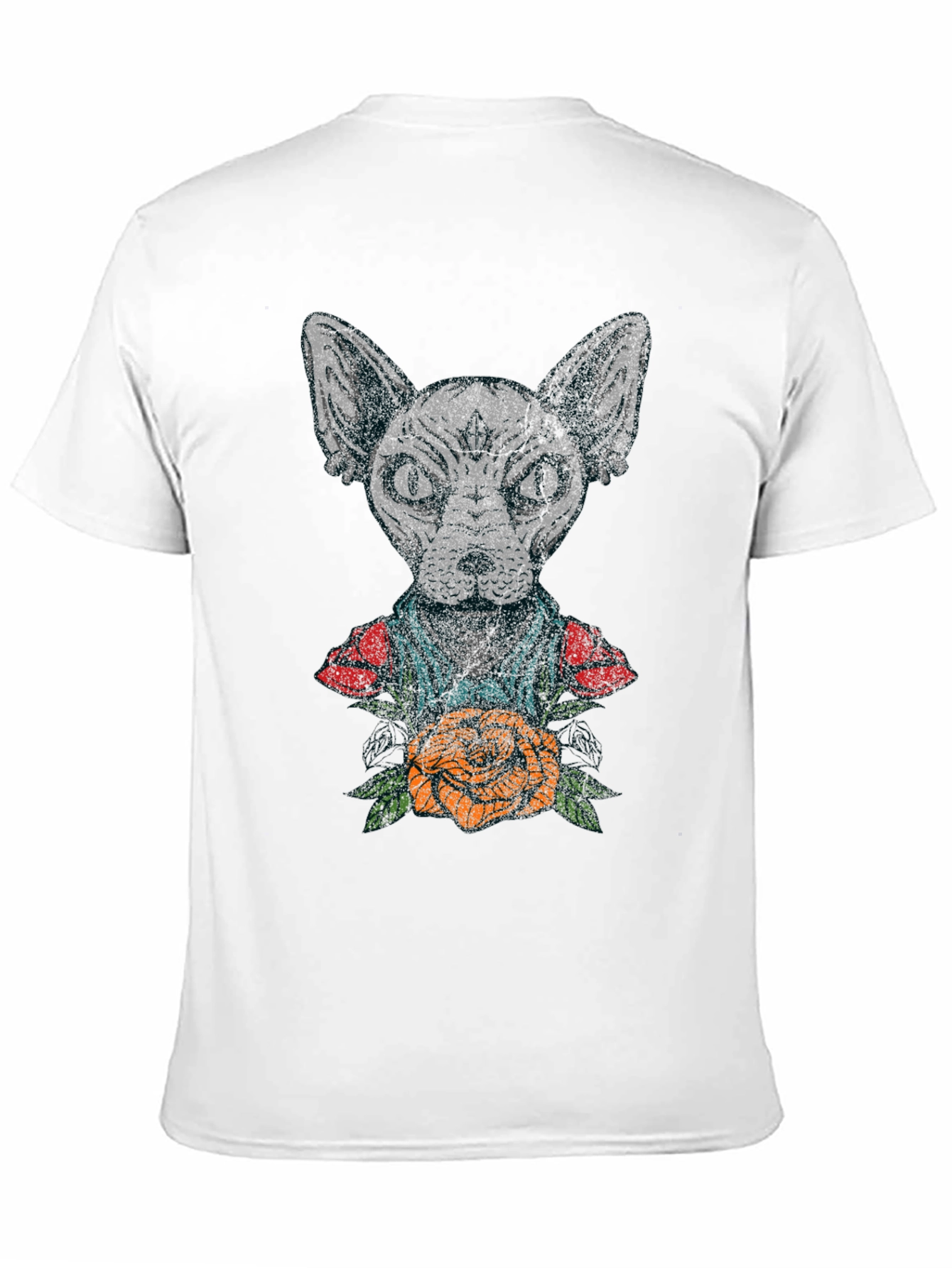 Sphynx Cat Tattoo Graphic T-Shirt