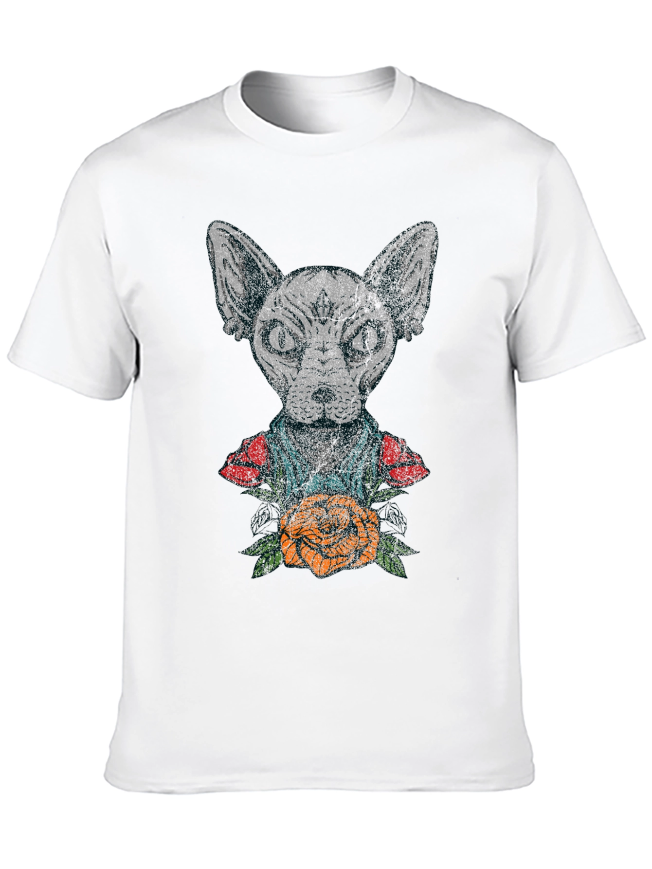 Sphynx Cat Tattoo Graphic T-Shirt
