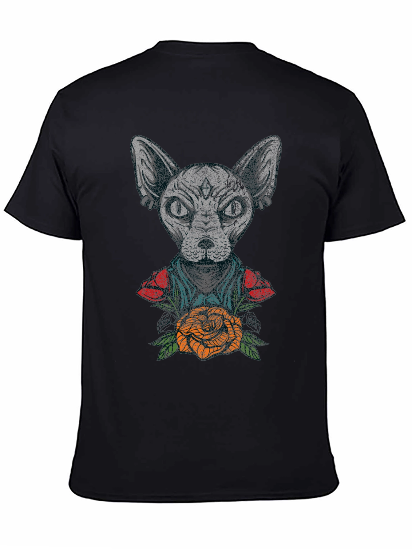 Sphynx Cat Tattoo Graphic T-Shirt