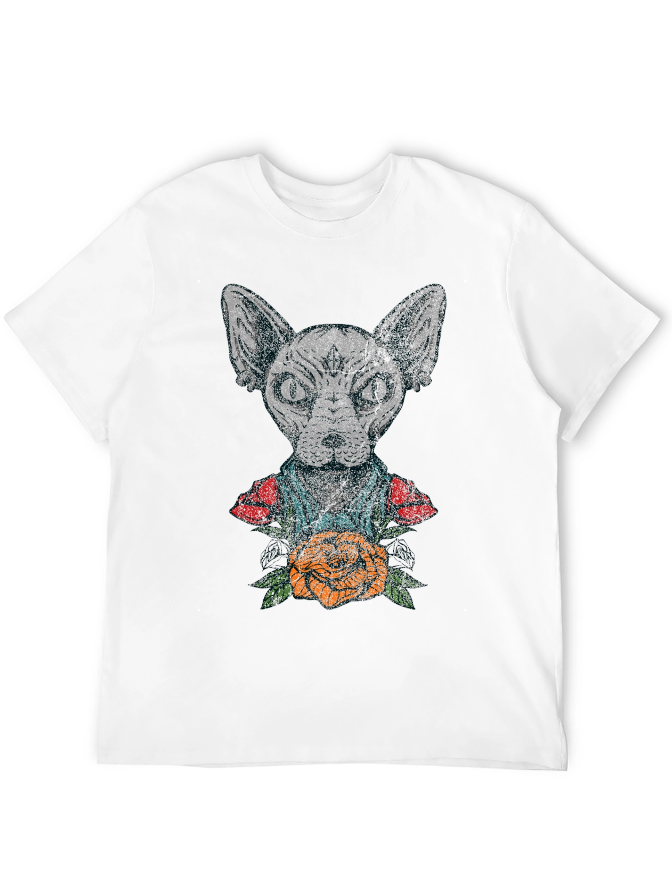 Sphynx Cat Tattoo Graphic T-Shirt
