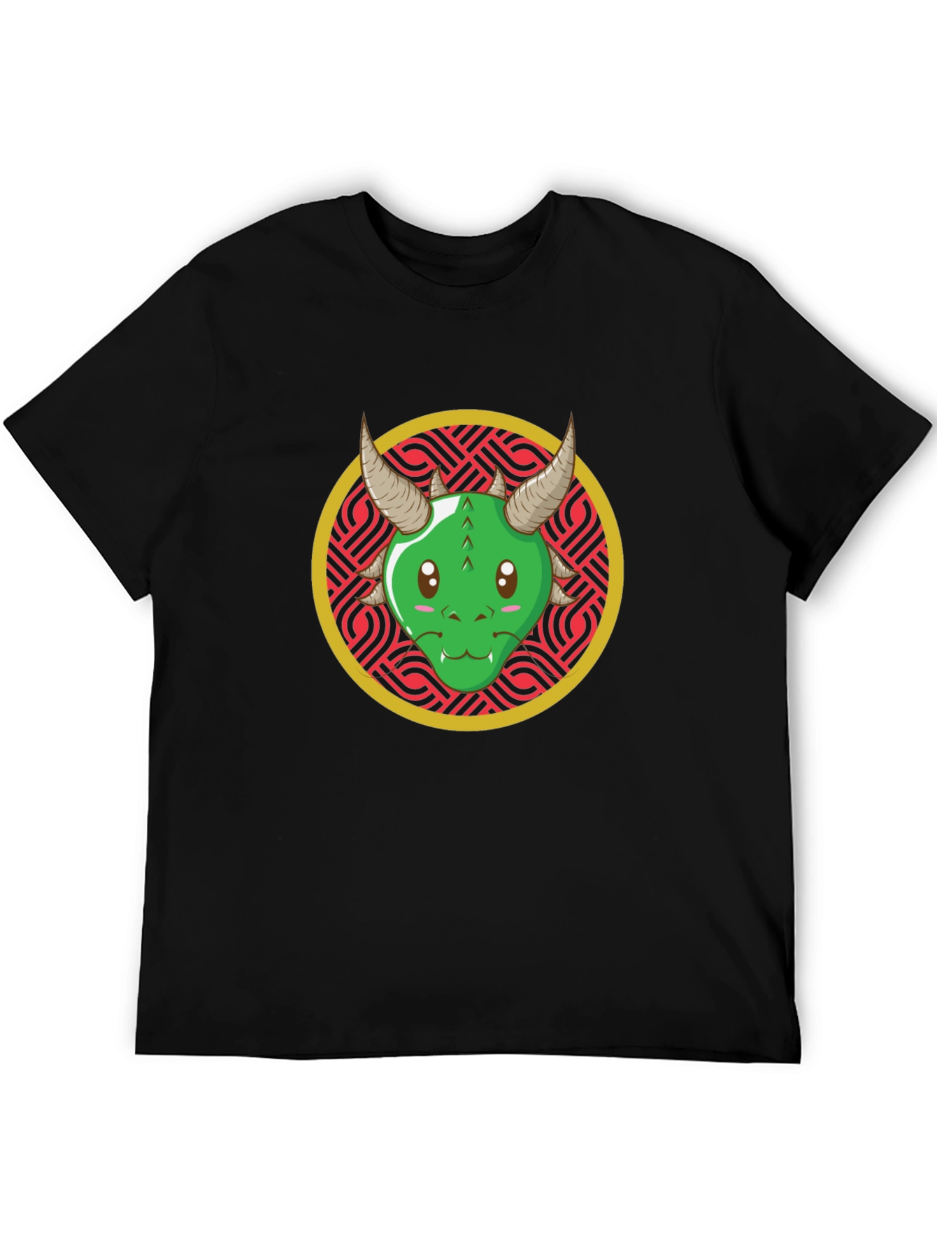 Kawaii Dragon T-Shirt - Black Graphic Tee