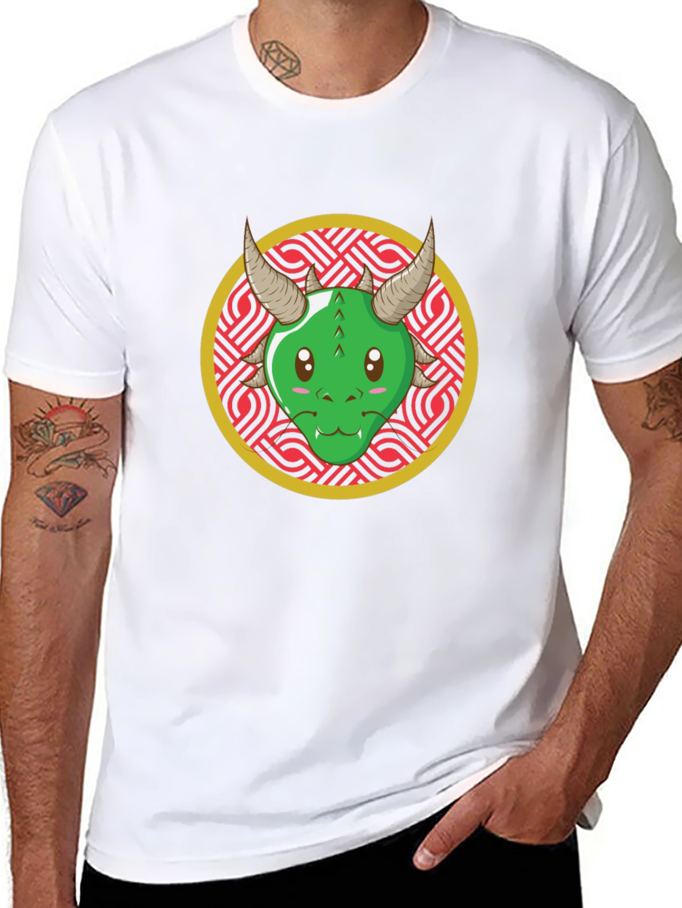 Kawaii Dragon T-Shirt - Black Graphic Tee