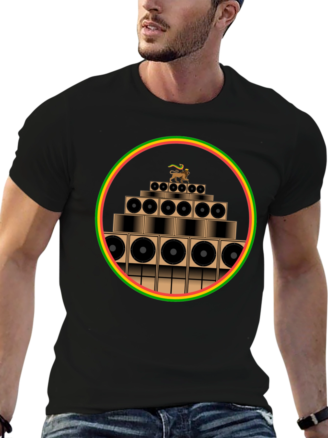 Rasta Sound System Graphic T-Shirt