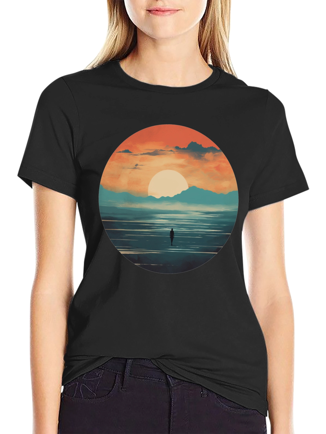 Sunset Horizon Graphic Tee