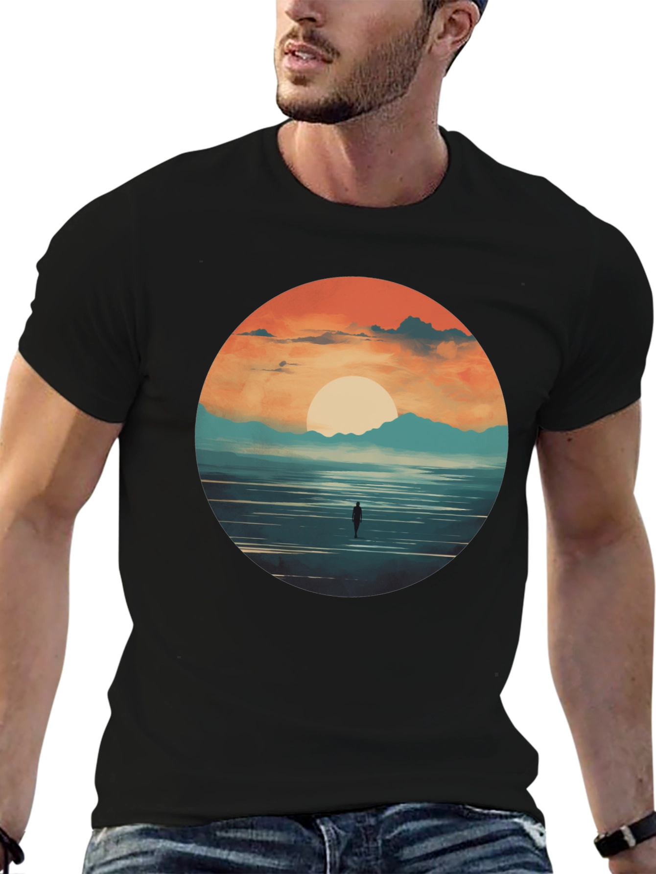 Sunset Horizon Graphic Tee