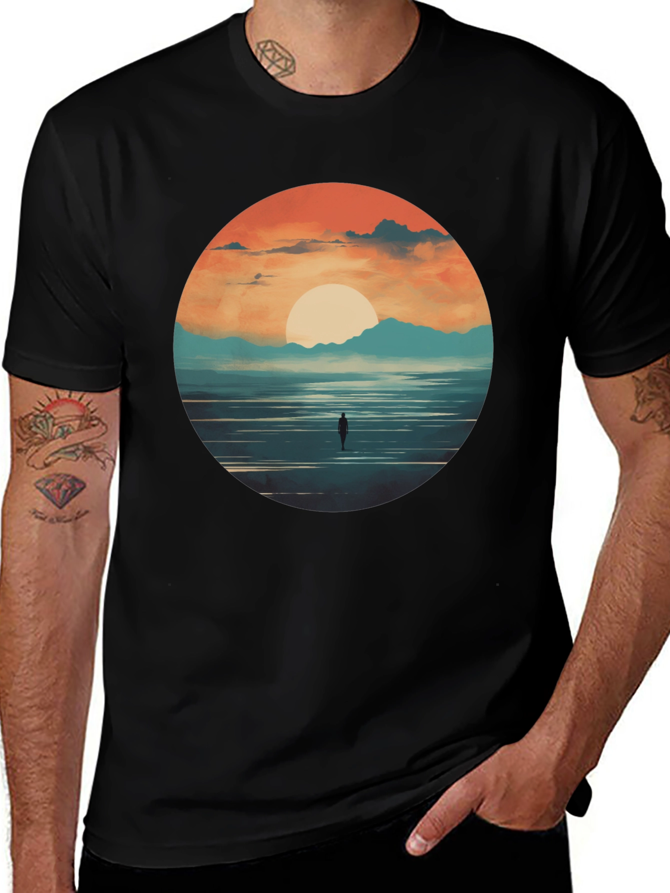 Sunset Horizon Graphic Tee
