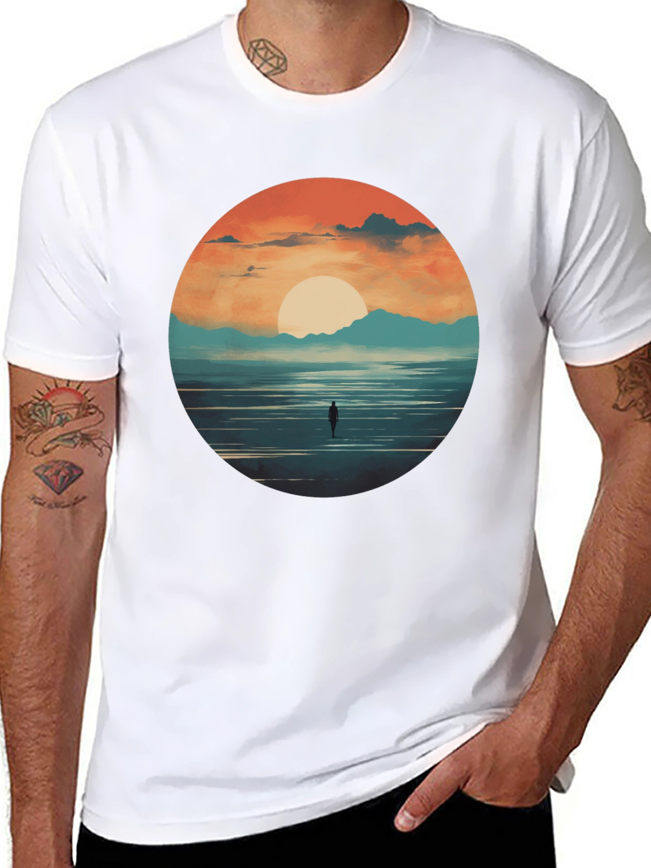 Sunset Horizon Graphic Tee