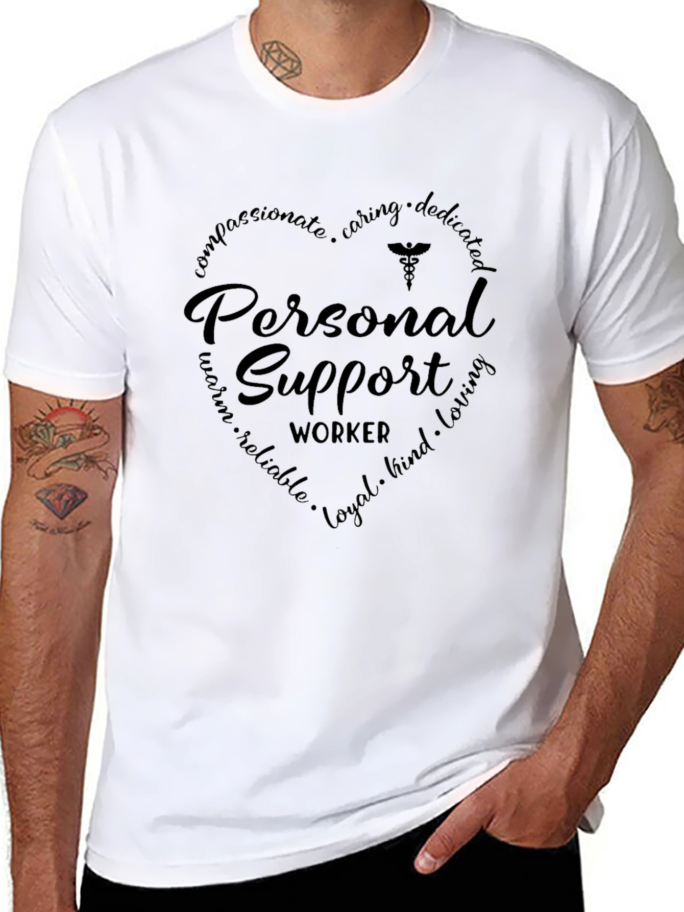 Personal Support Worker Heart T-Shirt