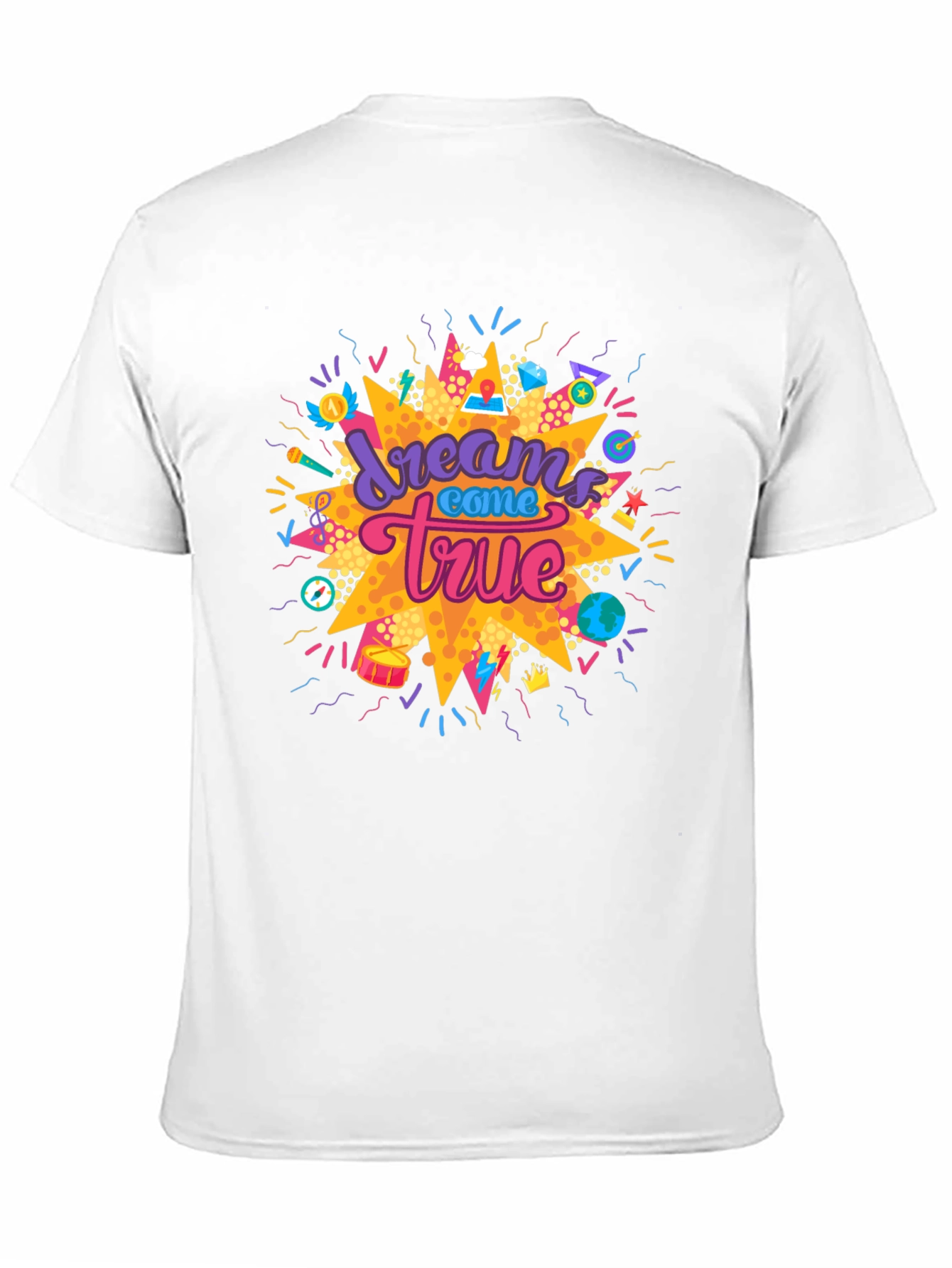 Dreams Come True Graphic Tee - Trendy Black T-Shirt