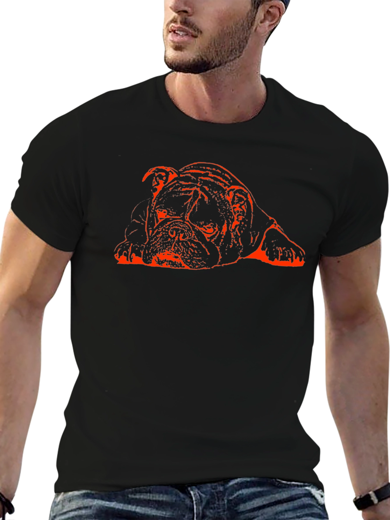 Bulldog Graphic T-Shirt - Stylish & Comfortable