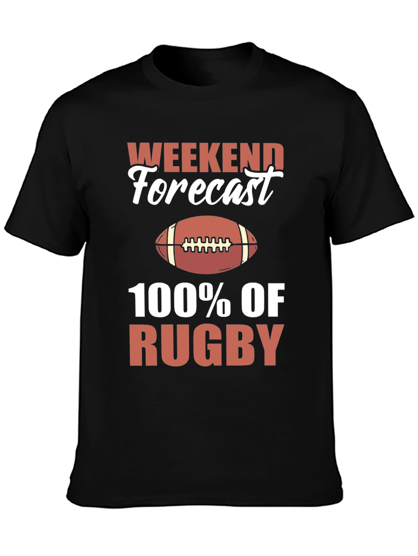 Weekend Forecast 100% Rugby T-Shirt