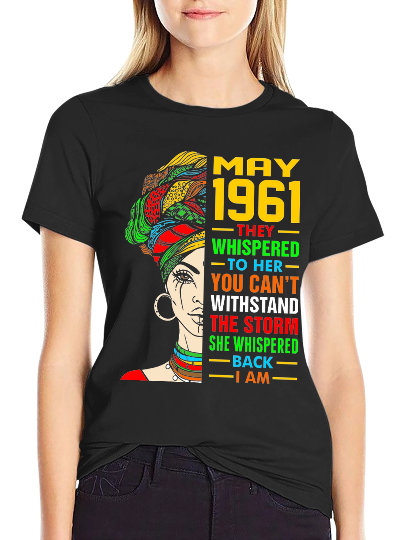 May 1961 Storm Woman Black Pride T-Shirt