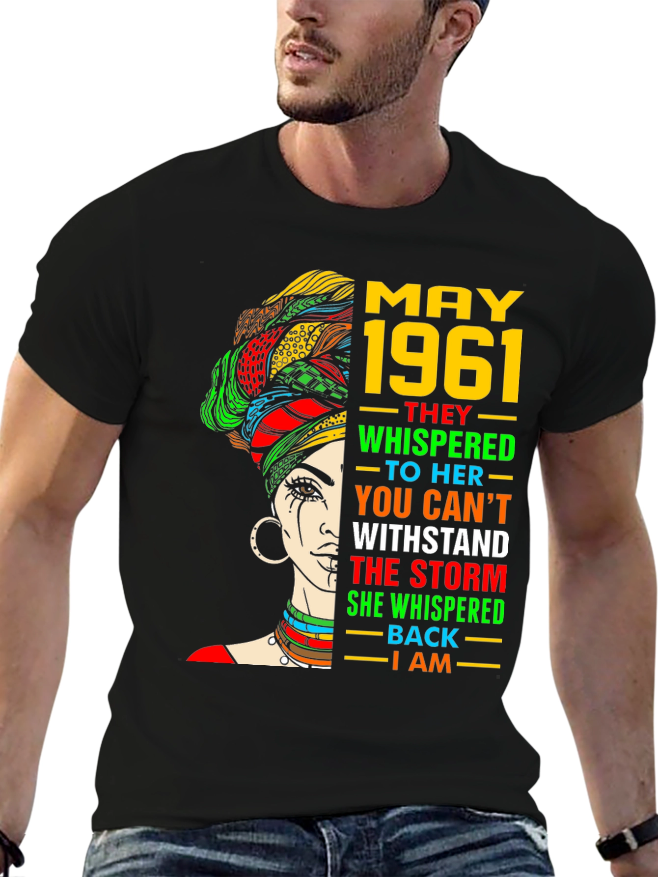 May 1961 Storm Woman Black Pride T-Shirt