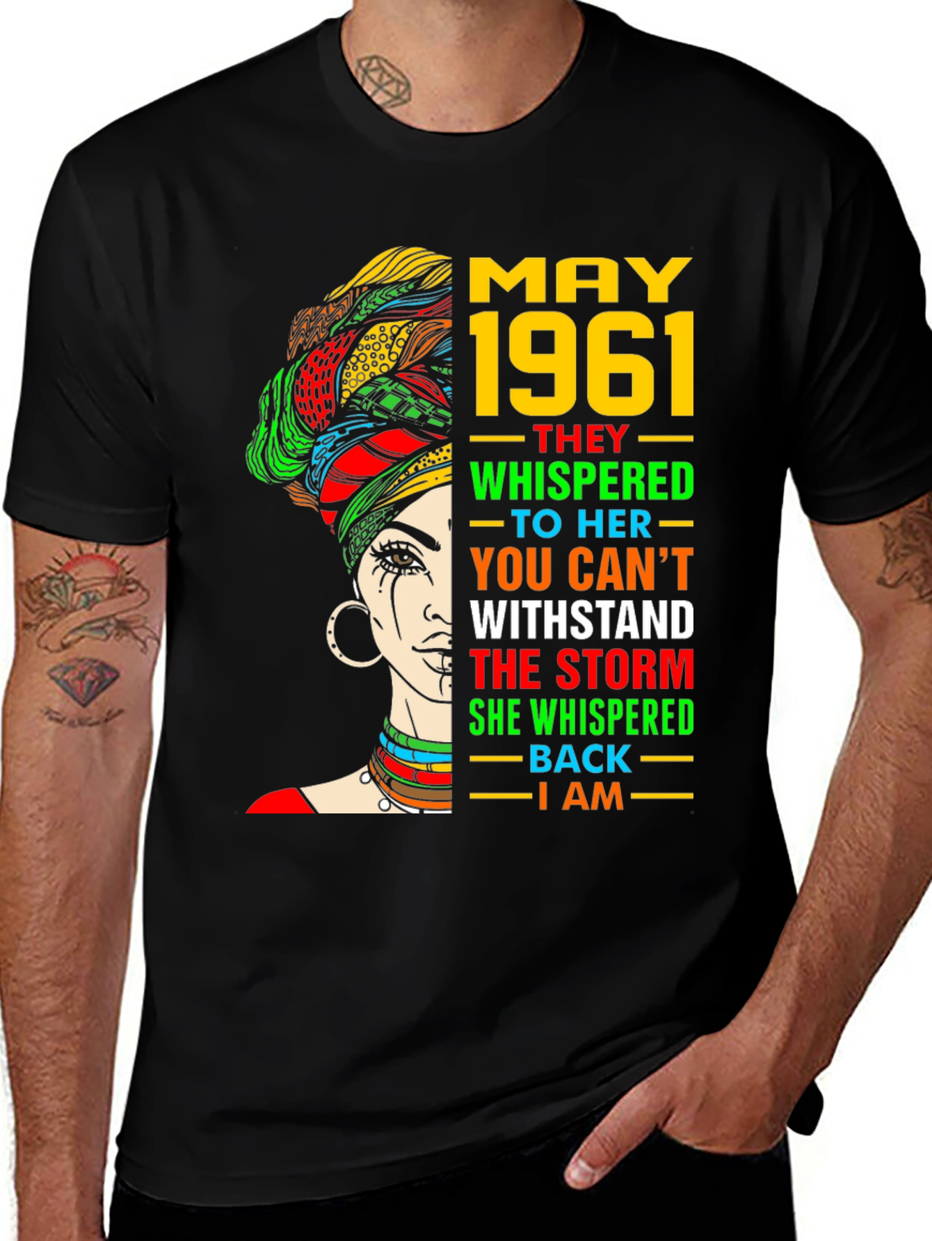 May 1961 Storm Woman Black Pride T-Shirt
