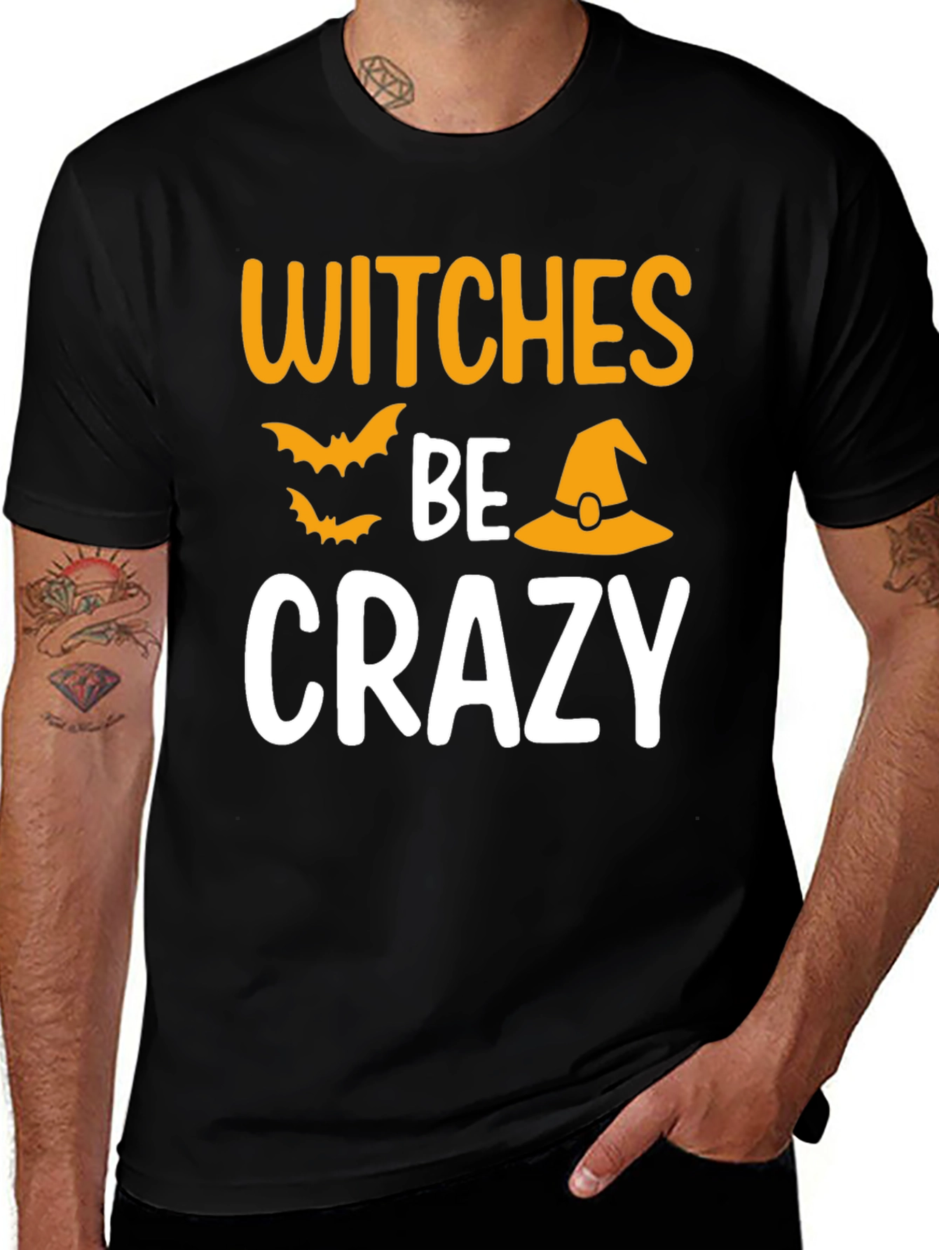 Witches Be Crazy Graphic T-Shirt - Halloween Tee